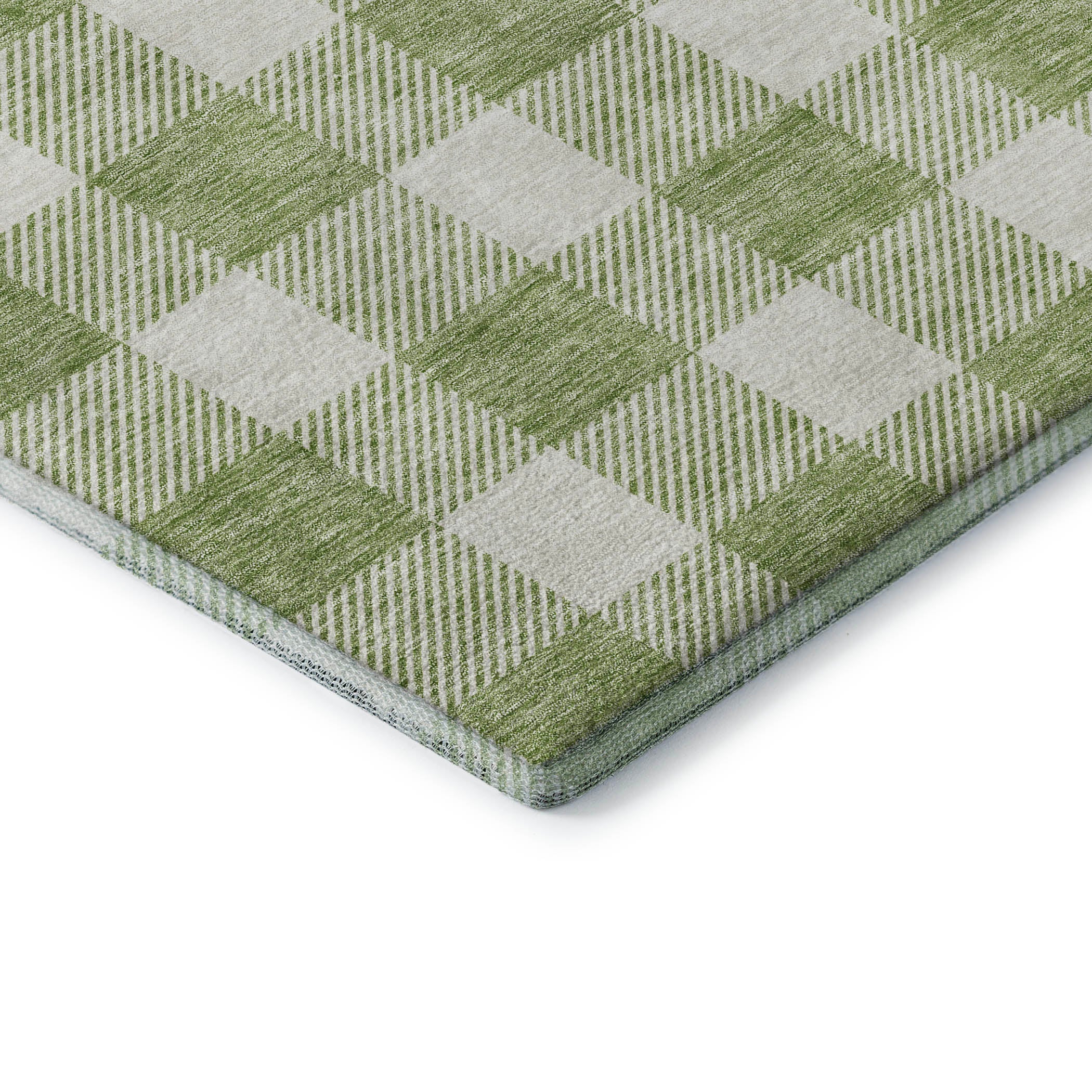 Kyoto Machine Washable Transitional Aloe Green Rug 1'8" x 2'6" #shape_Rectangle
