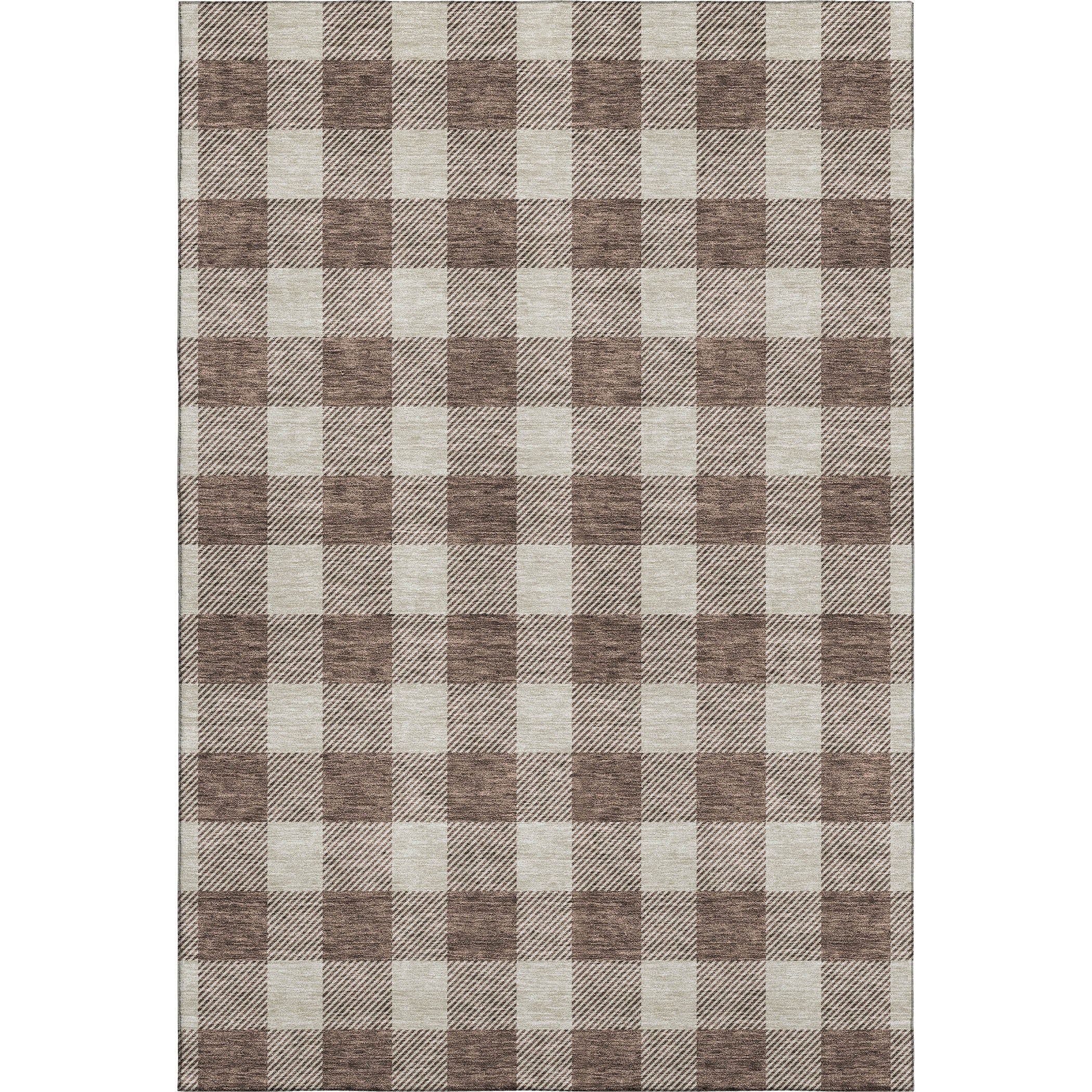 Kyoto Machine Washable Transitional Brown Rug 2'6" x 3'10" #shape_Rectangle
