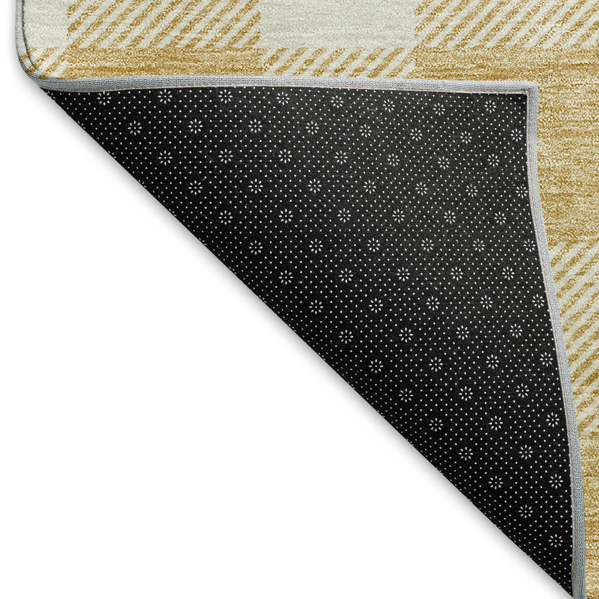 Kyoto Machine Washable Transitional Gold Rug 1'8" x 2'6" #shape_Rectangle