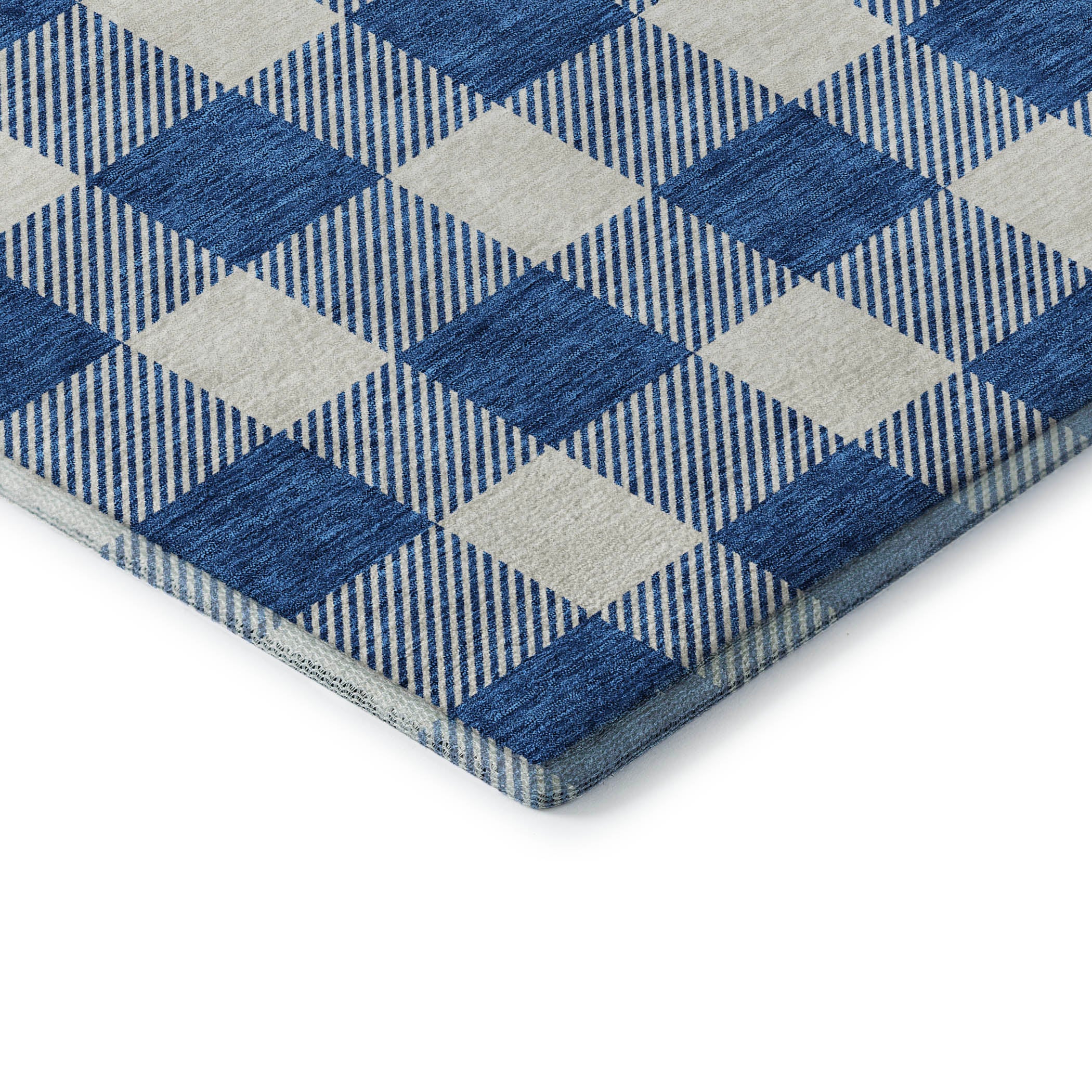 Kyoto Machine Washable Transitional Navy Blue Rug 1'8" x 2'6" #shape_Rectangle