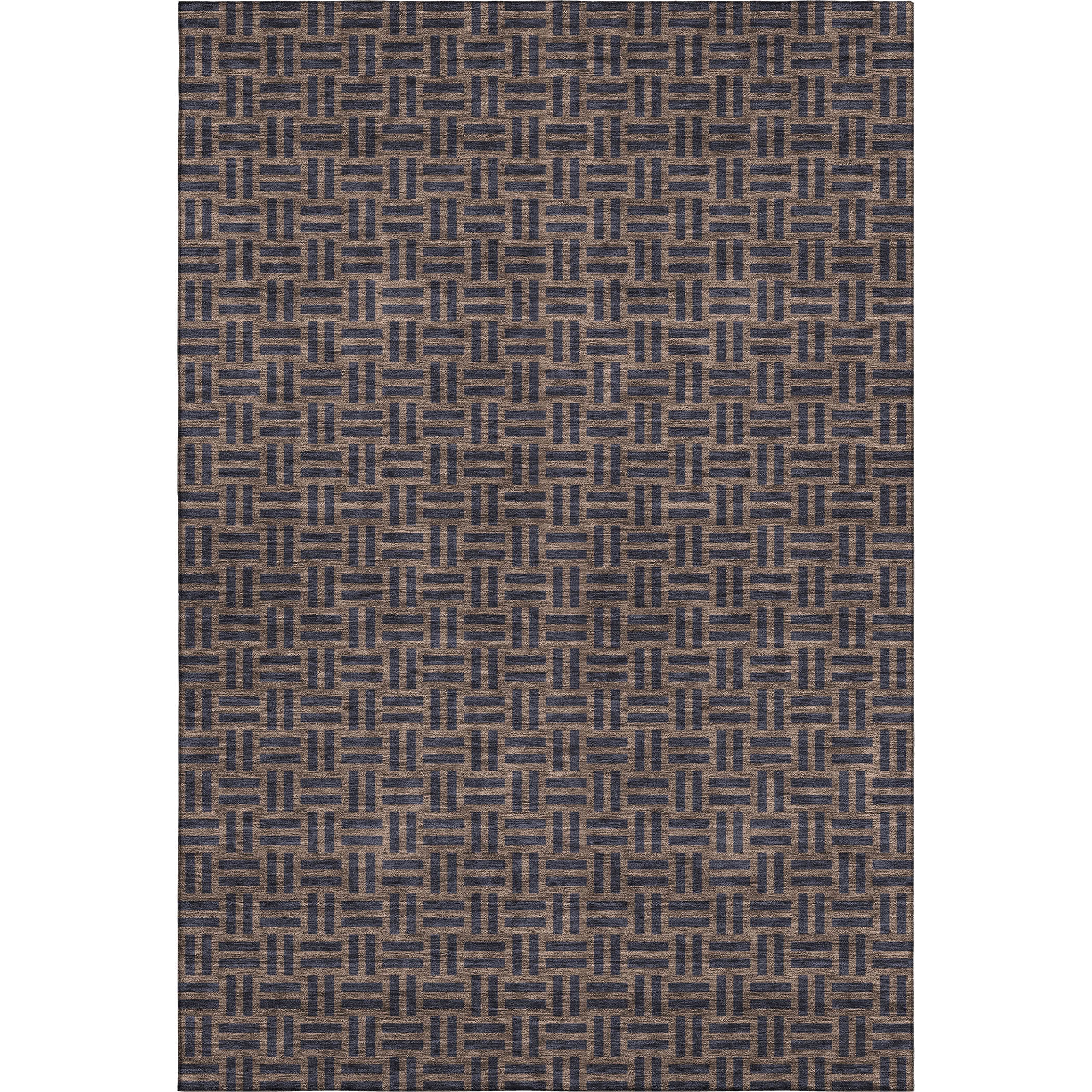 Bergen Machine Washable Transitional Chocolate Brown Rug 2'6" x 3'10" #shape_Rectangle