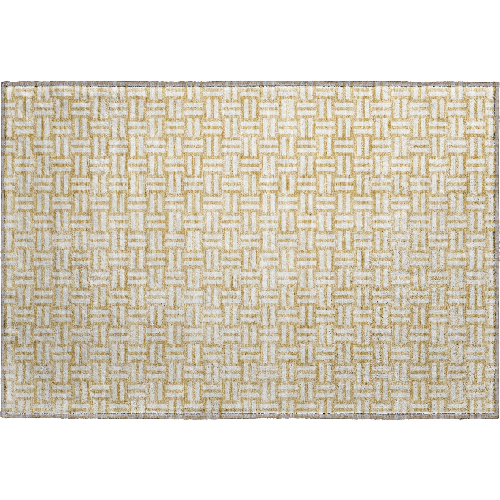 Bergen Machine Washable Transitional Gold Rug 1'8" x 2'6" #shape_Rectangle