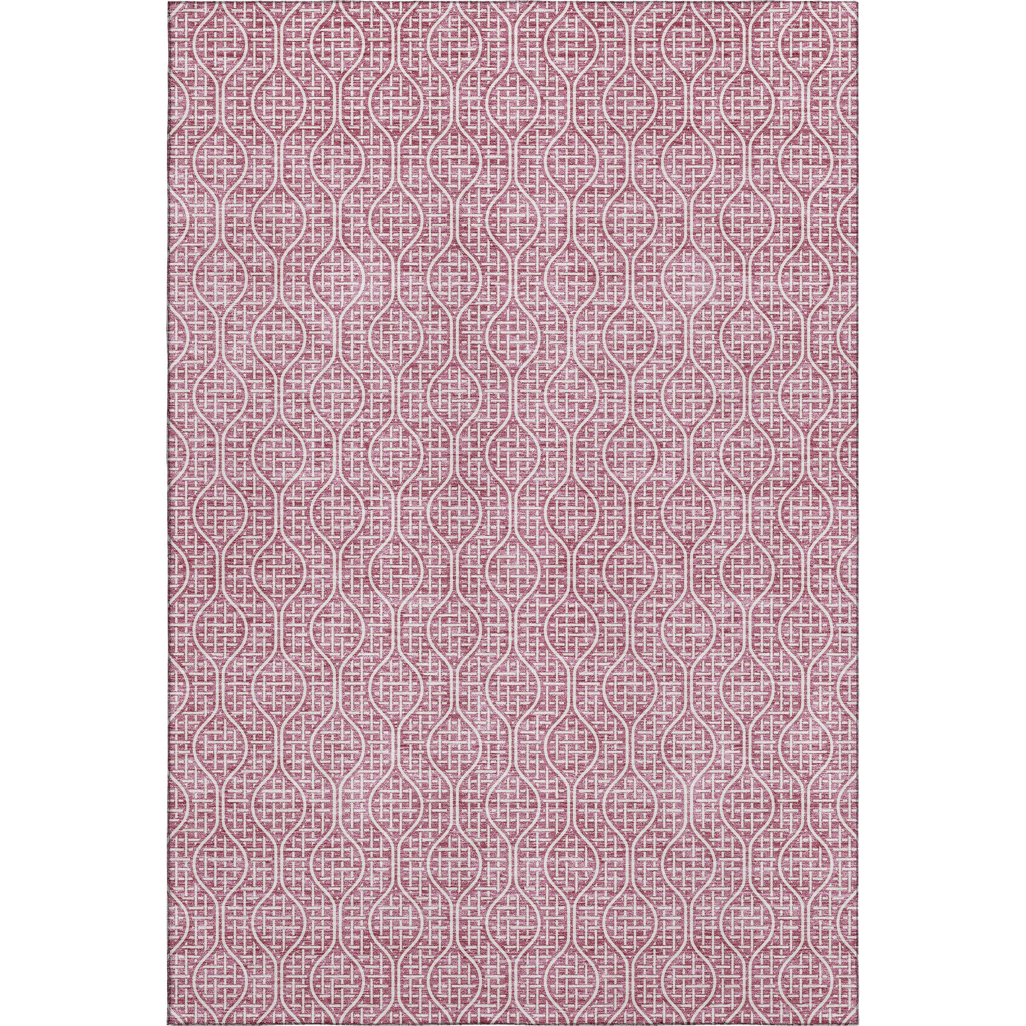 Bruges Machine Washable Transitional Blush Pink Rug 2'6" x 3'10" #shape_Rectangle