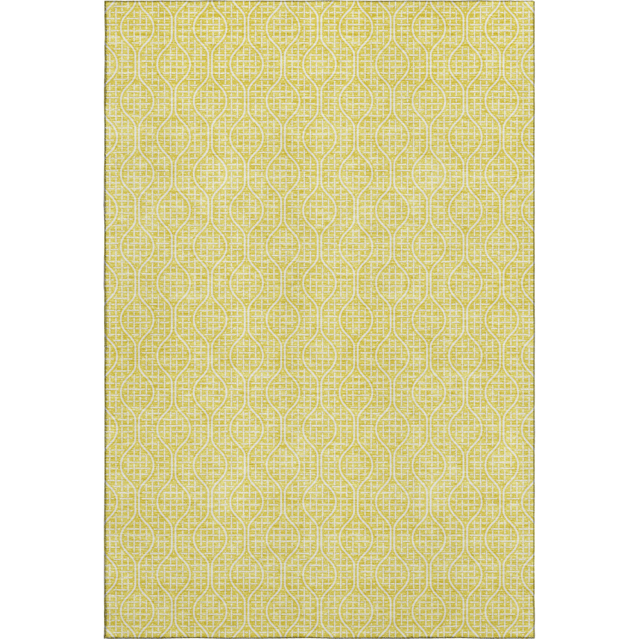 Bruges Machine Washable Transitional Yellow Gold Rug 2'6" x 3'10" #shape_Rectangle