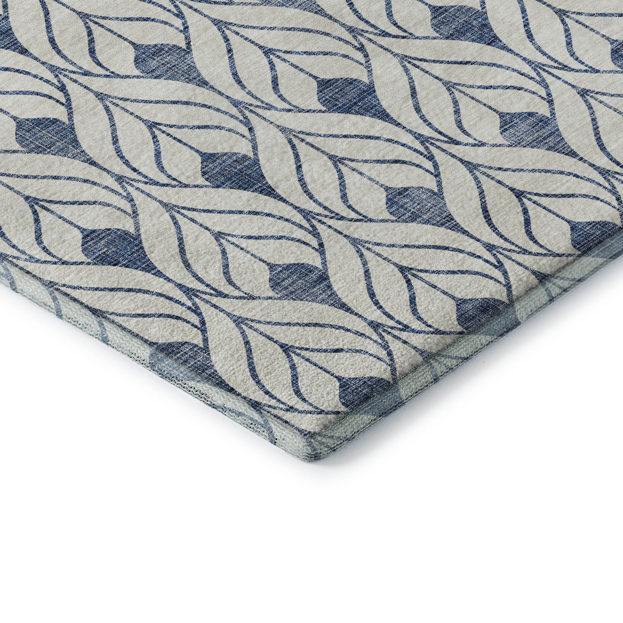 Marrakech Machine Washable Transitional Blue Rug 1'8" x 2'6" #shape_Rectangle