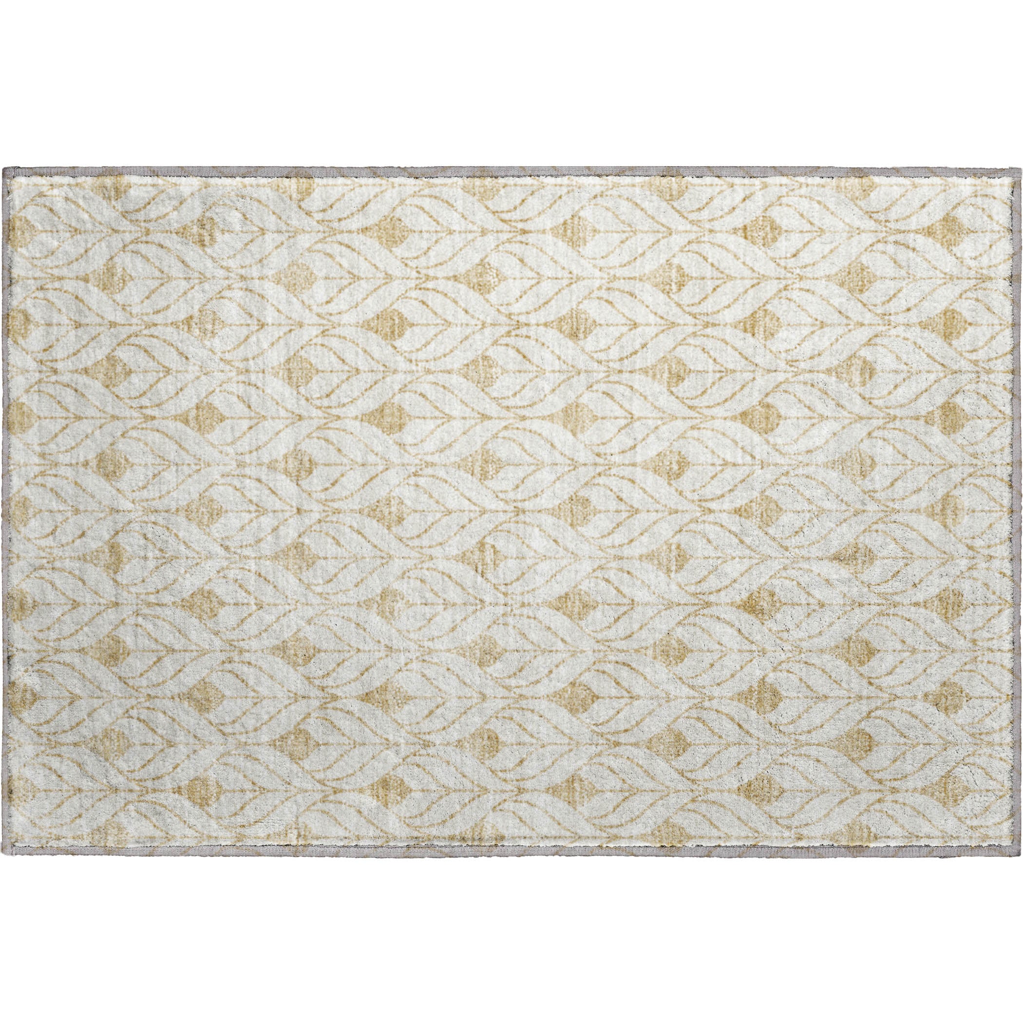 Marrakech Machine Washable Transitional Gold Rug 1'8" x 2'6" #shape_Rectangle