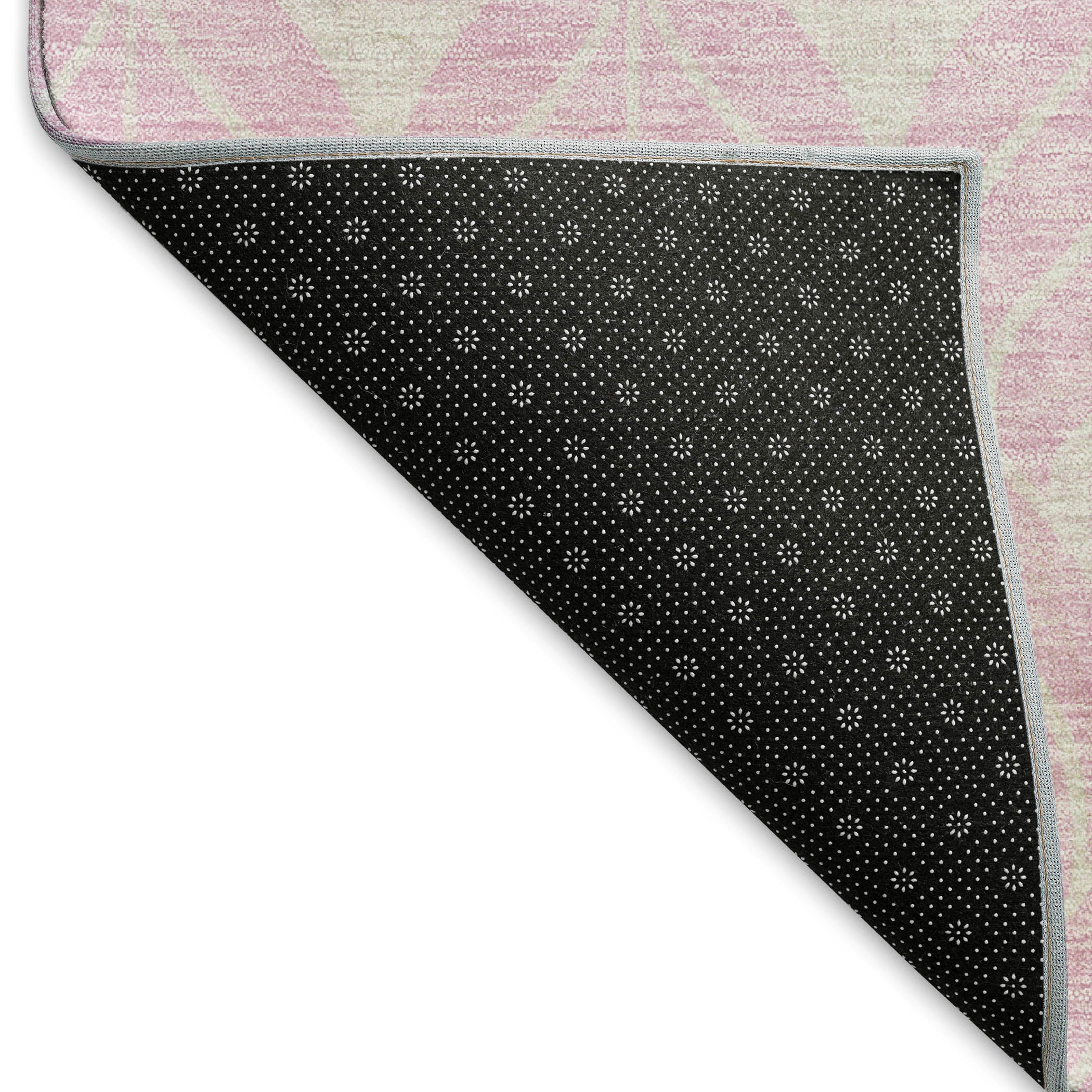 Marrakech Machine Washable Transitional Pink Rug 1'8" x 2'6" #shape_Rectangle