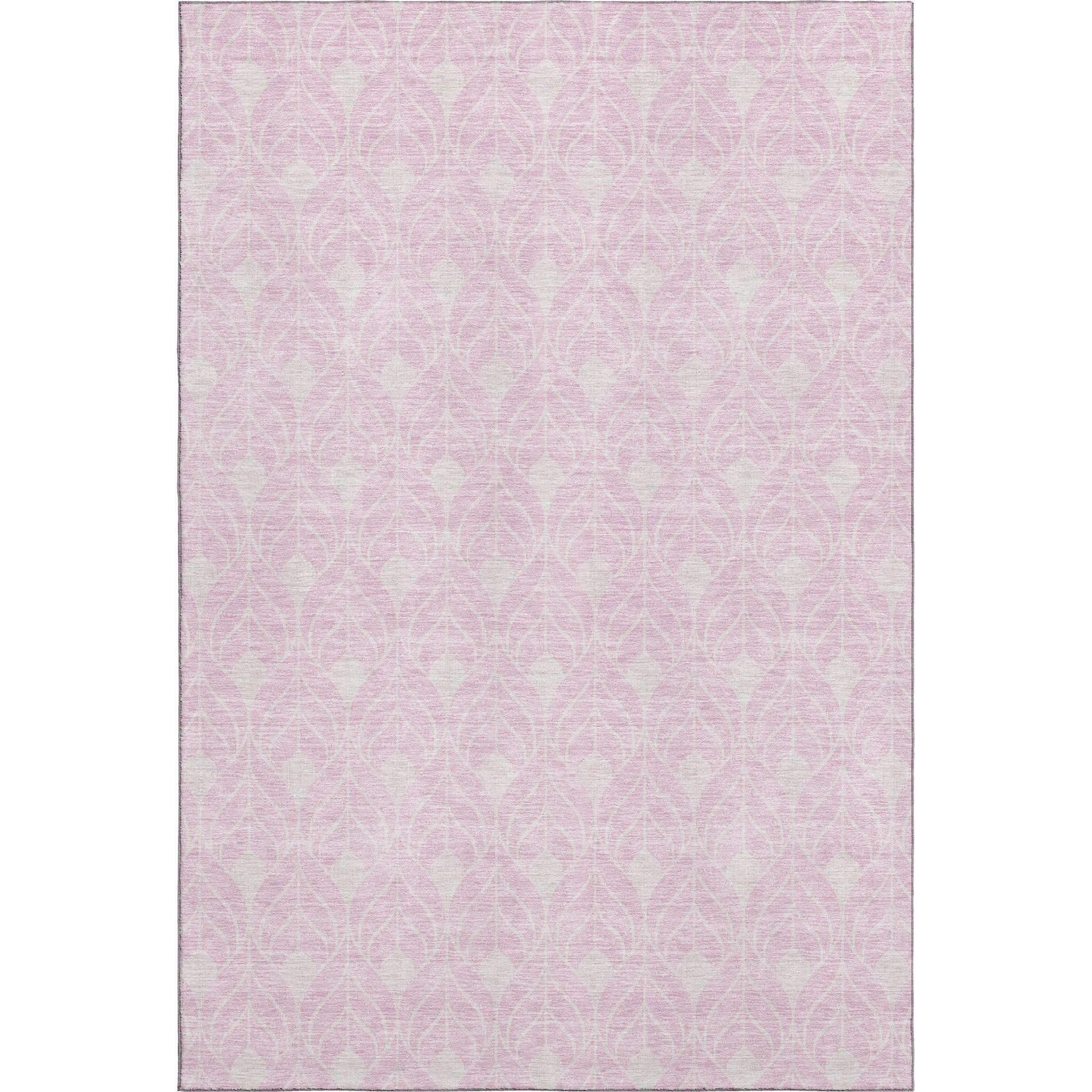 Marrakech Machine Washable Transitional Pink Rug 2'6" x 3'10" #shape_Rectangle