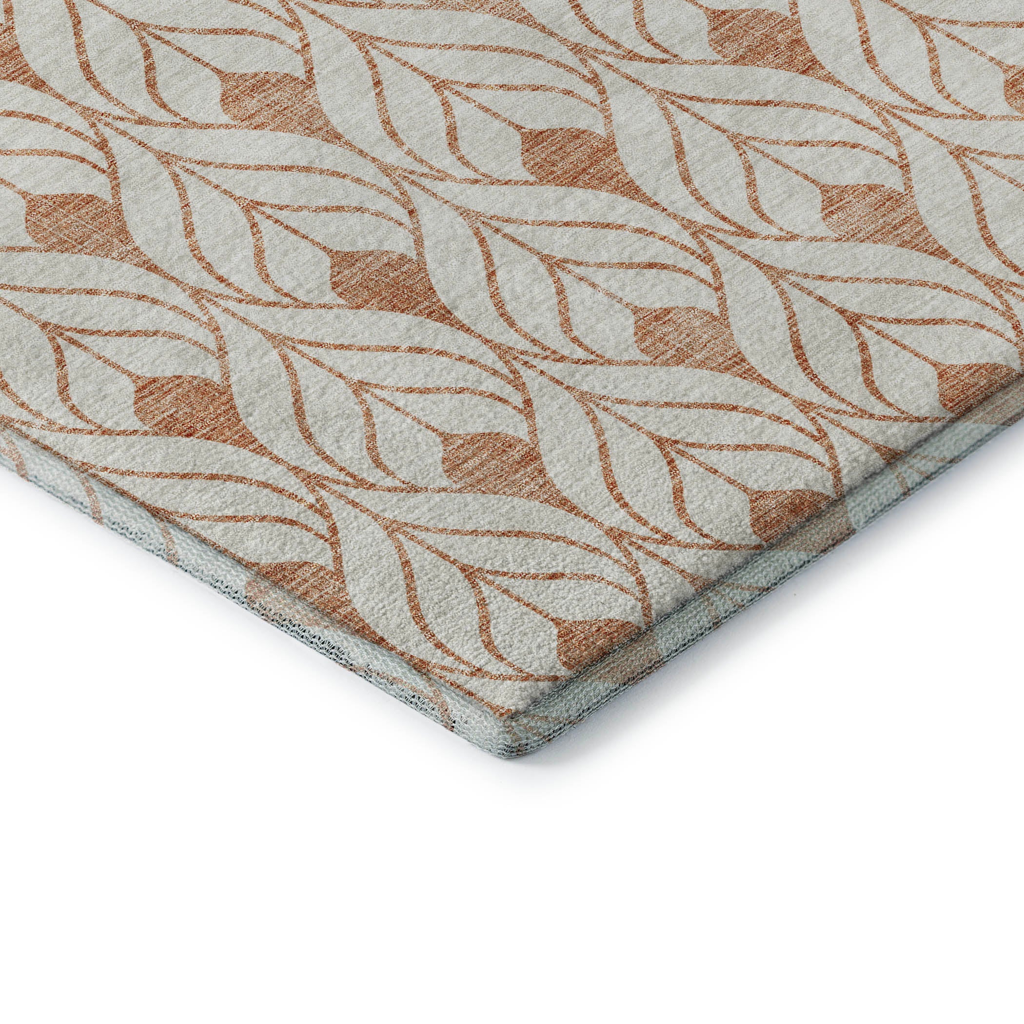 Marrakech Machine Washable Transitional Salmon Orange Rug 1'8" x 2'6" #shape_Rectangle