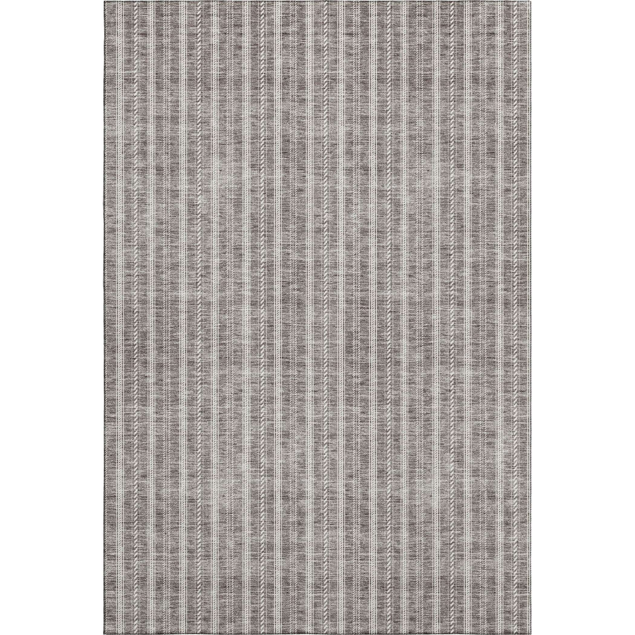 Dublin Machine Washable Transitional Taupe Brown Rug 2'6" x 3'10" #shape_Rectangle
