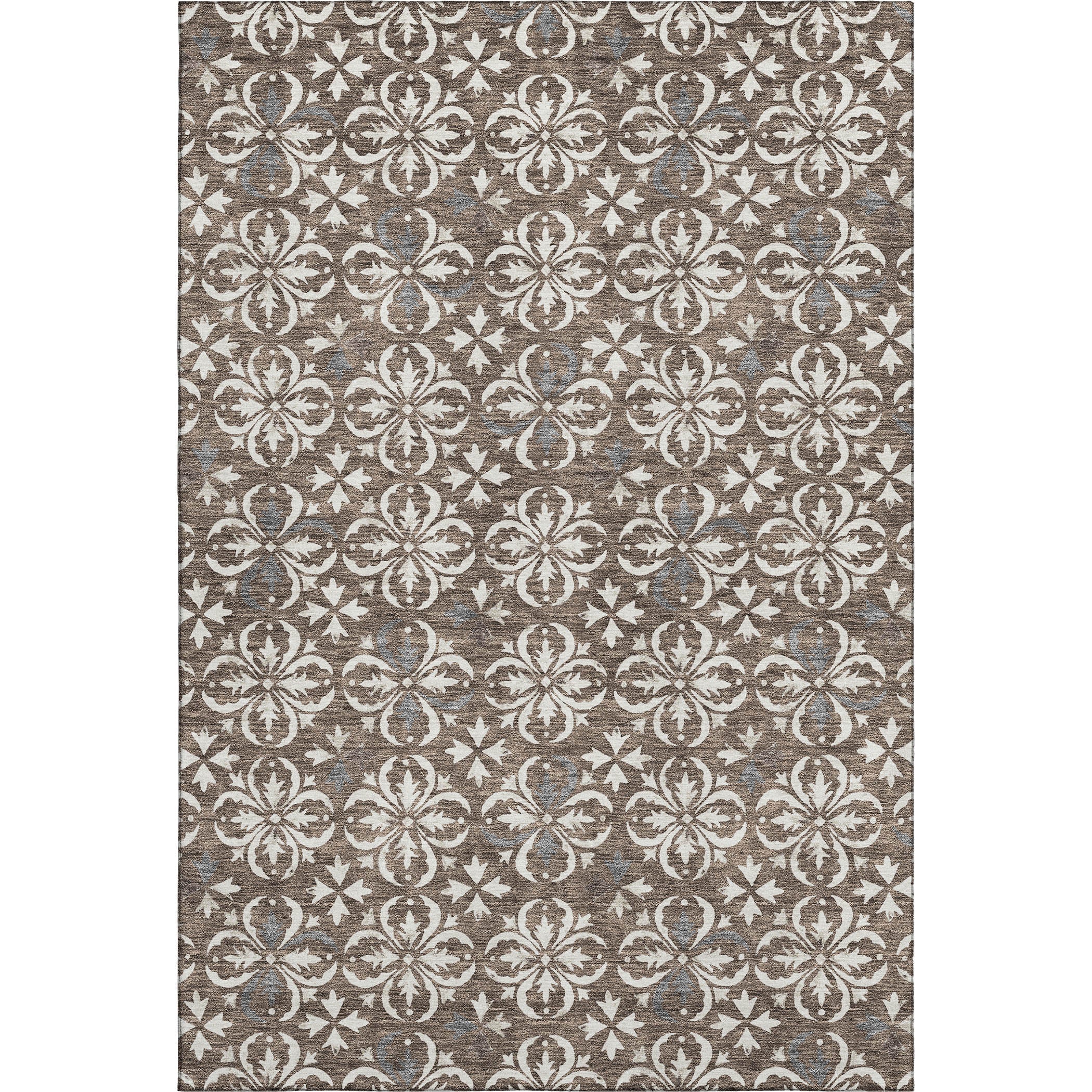 Antigua Machine Washable Transitional Brown Rug 2'6" x 3'10" #shape_Rectangle