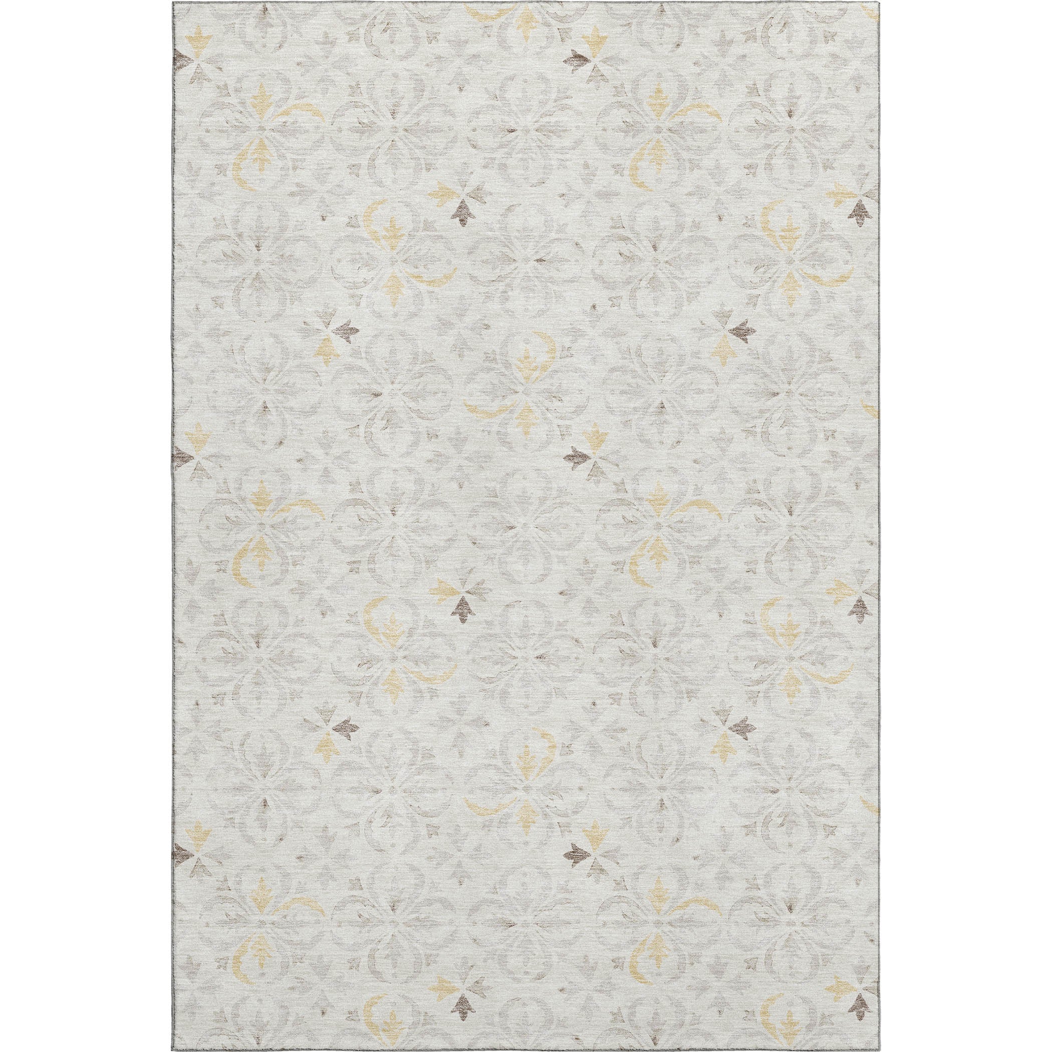 Antigua Machine Washable Transitional Ivory Rug 2'6" x 3'10" #shape_Rectangle