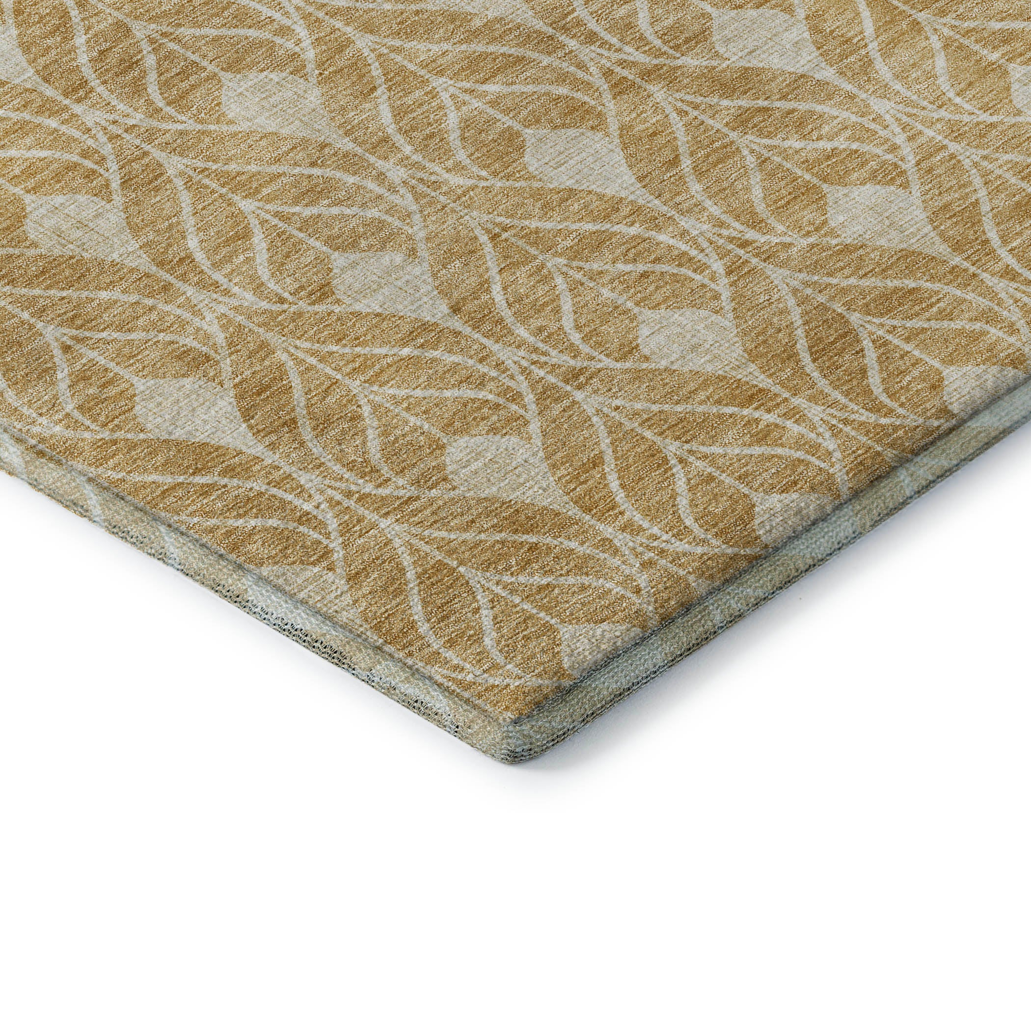 Istanbul Machine Washable Transitional Gold Rug 1'8" x 2'6" #shape_Rectangle