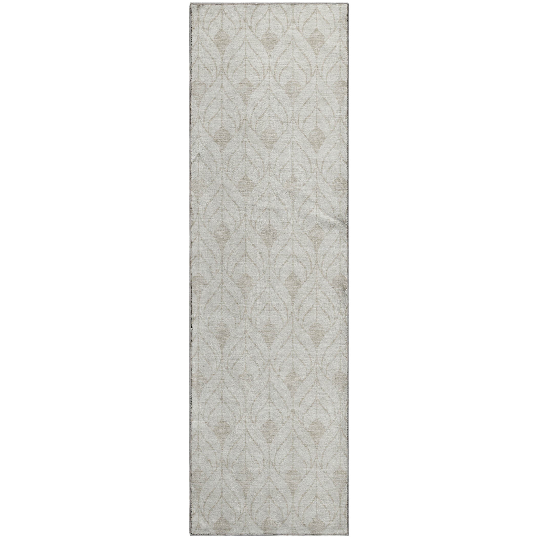 Istanbul Machine Washable Transitional Ivory Rug 2'3" x 7'6" #shape_Runner