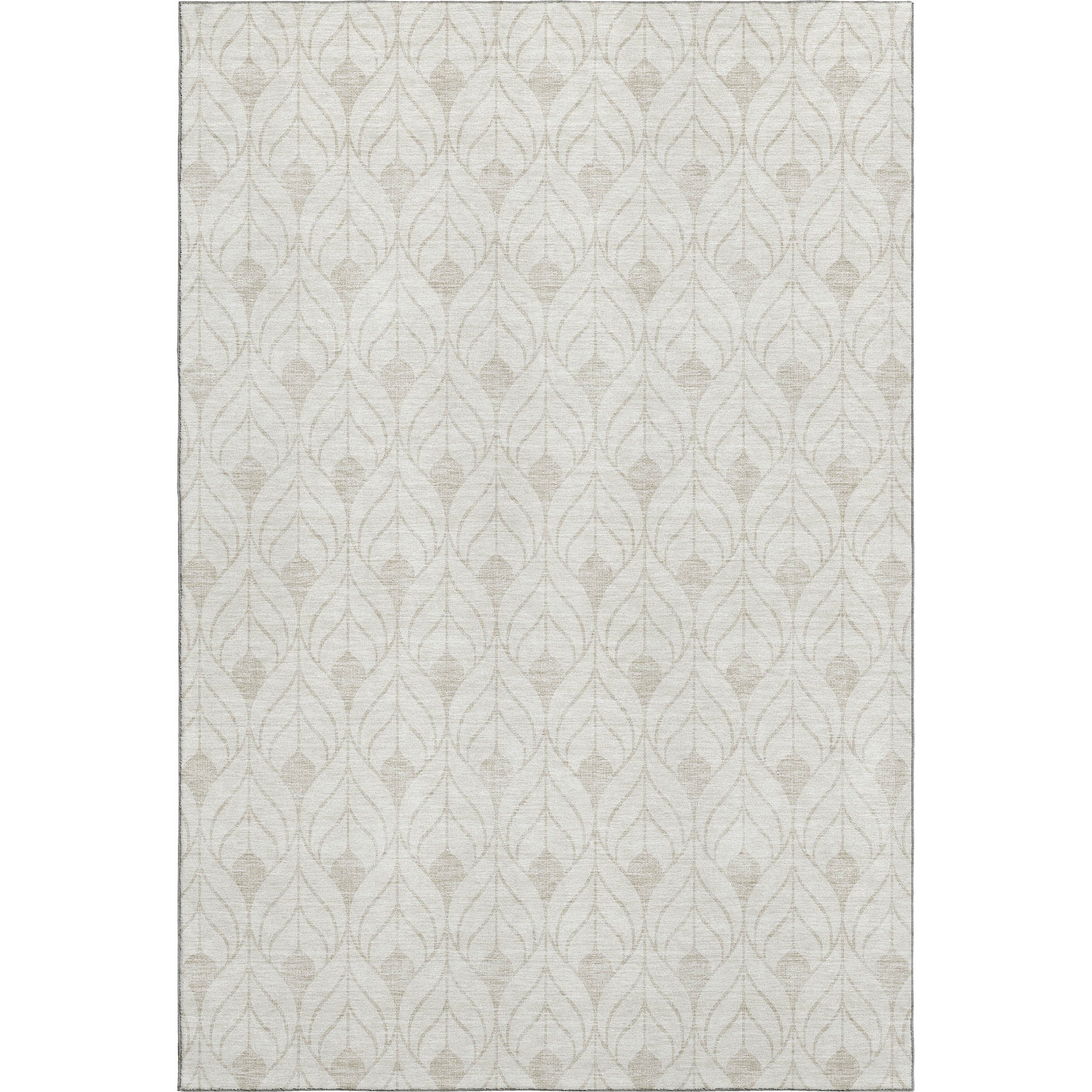 Istanbul Machine Washable Transitional Ivory Rug 2'6" x 3'10" #shape_Rectangle