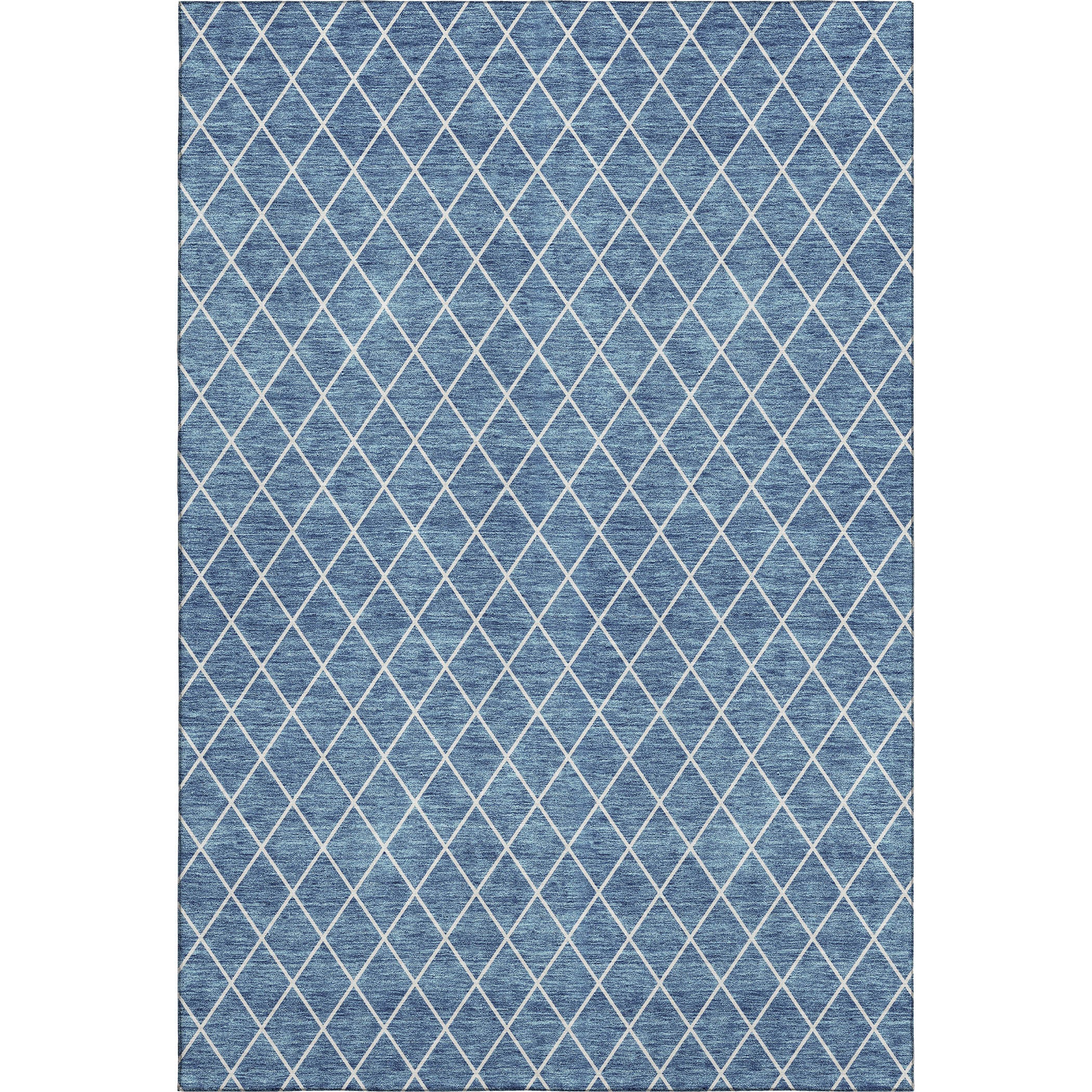 Tallinn Machine Washable Transitional Denim Blue Rug 2'6" x 3'10" #shape_Rectangle
