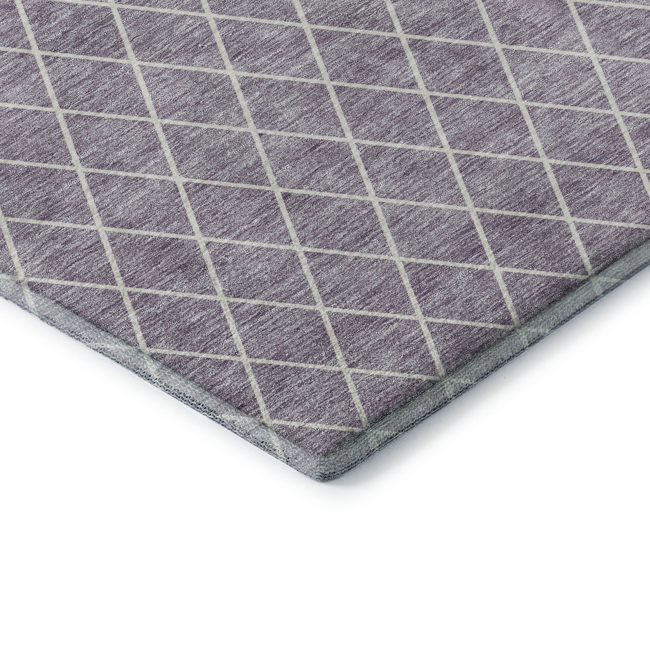 Tallinn Machine Washable Transitional Lavender Purple Rug 1'8" x 2'6" #shape_Rectangle