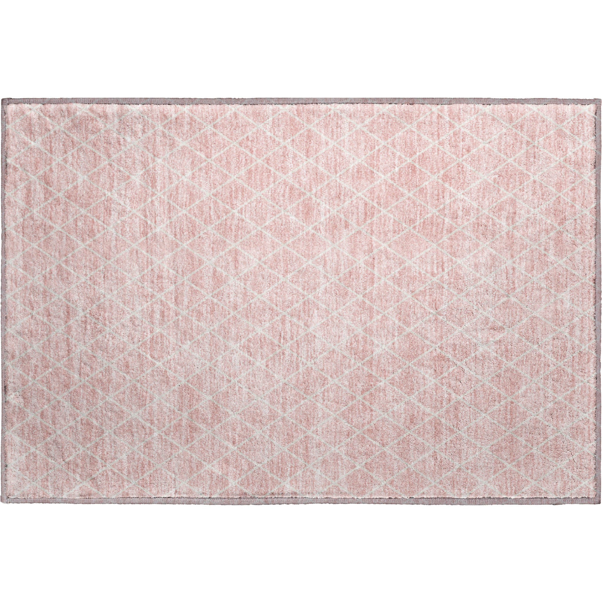Tallinn Machine Washable Transitional Pink Rug 1'8" x 2'6" #shape_Rectangle