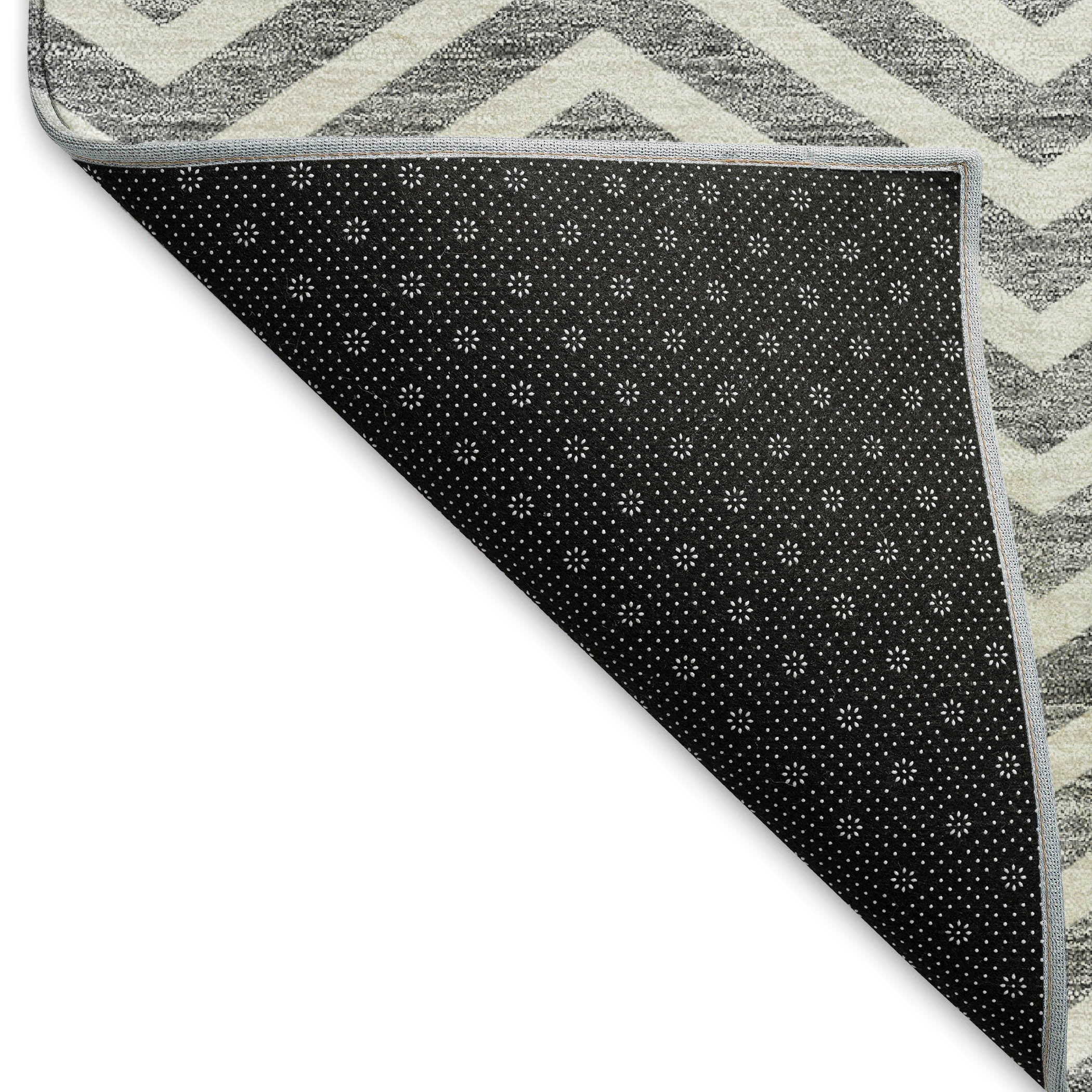 Bruges Machine Washable Transitional Gray Rug 1'8" x 2'6" #shape_Rectangle