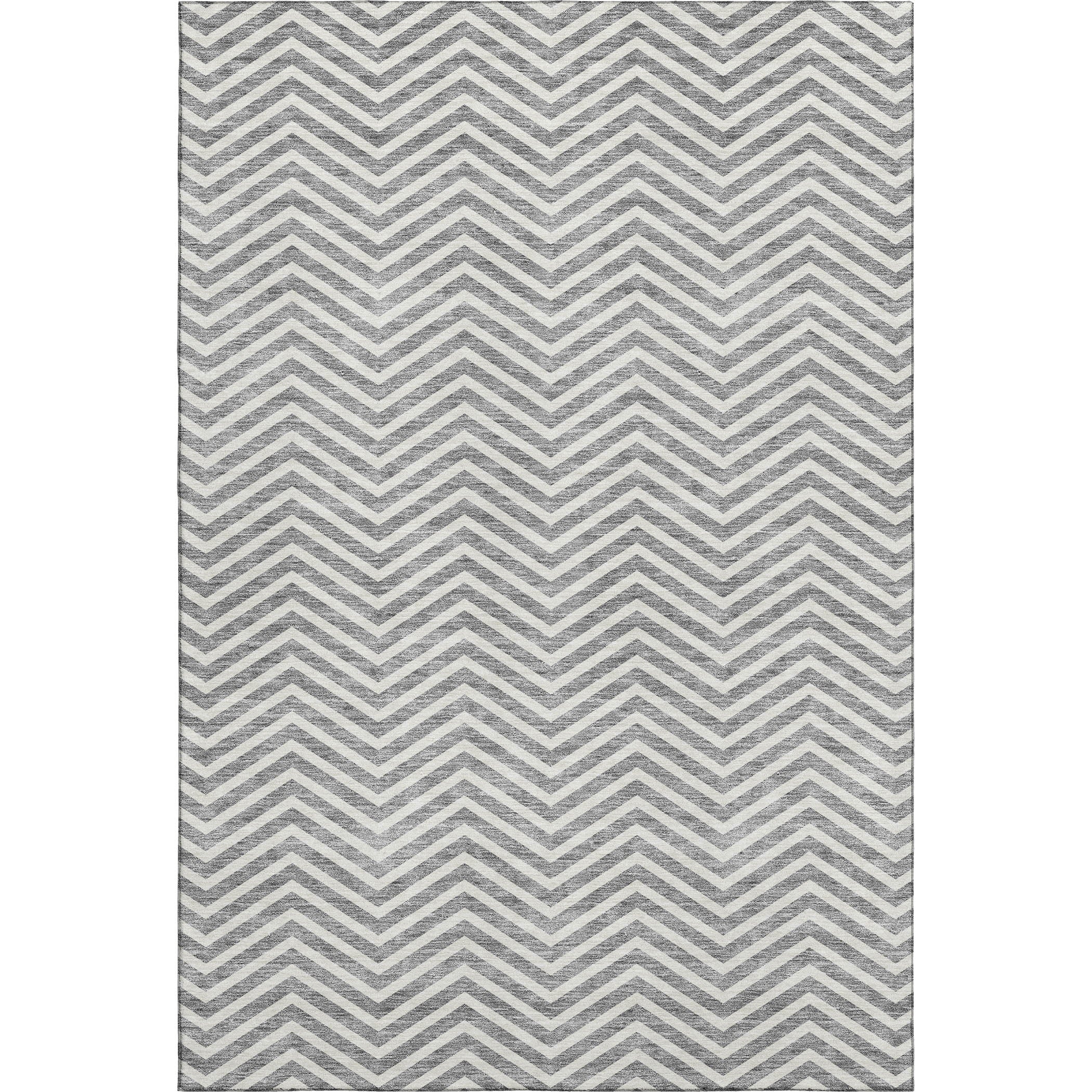 Bruges Machine Washable Transitional Gray Rug 2'6" x 3'10" #shape_Rectangle