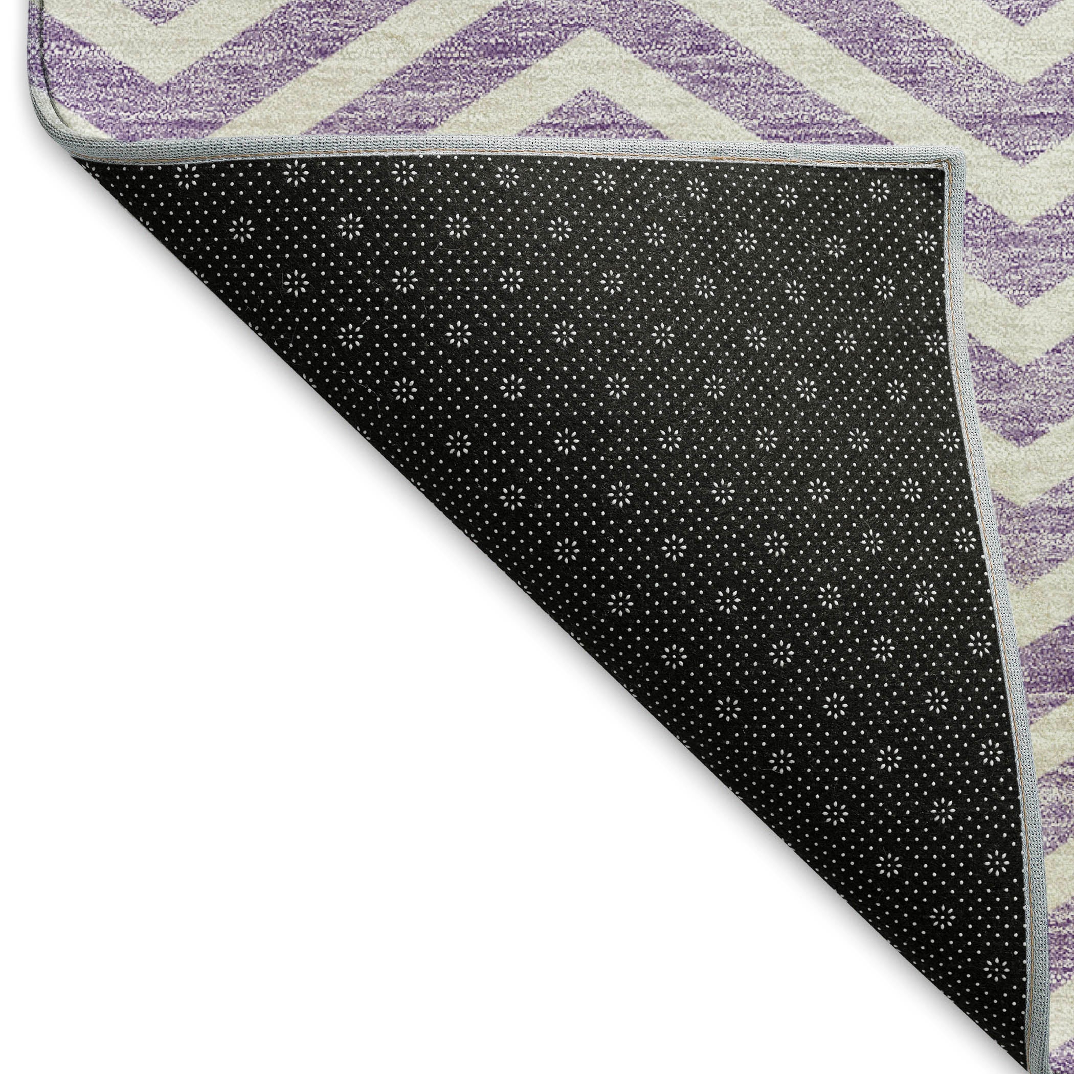 Bruges Machine Washable Transitional Lilac Purple Rug 1'8" x 2'6" #shape_Rectangle