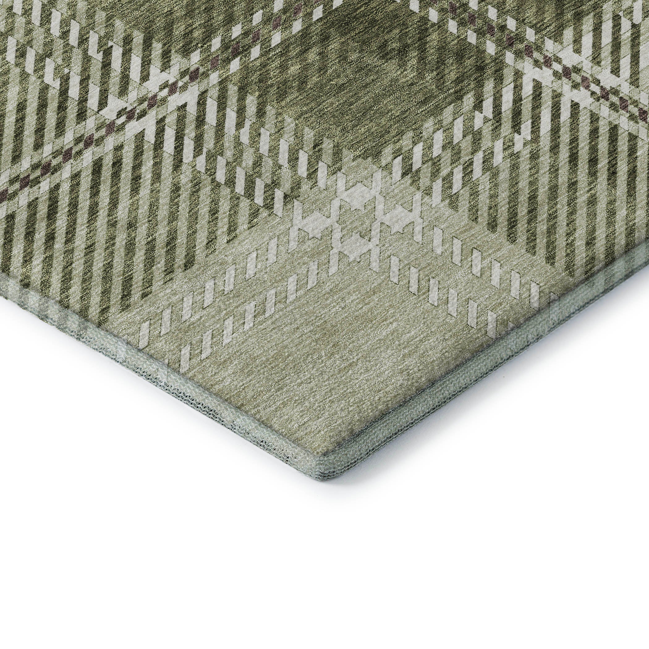 Chiang Mai Machine Washable Transitional Aloe Green Rug 1'8" x 2'6" #shape_Rectangle