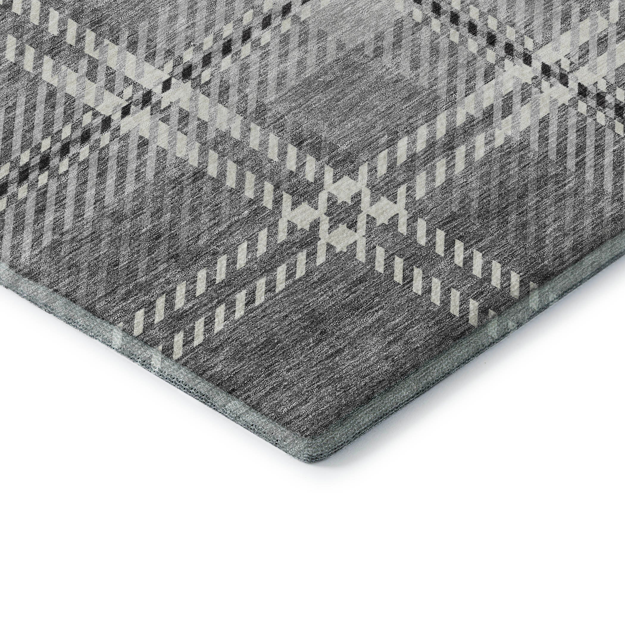 Chiang Mai Machine Washable Transitional Gray Rug 1'8" x 2'6" #shape_Rectangle