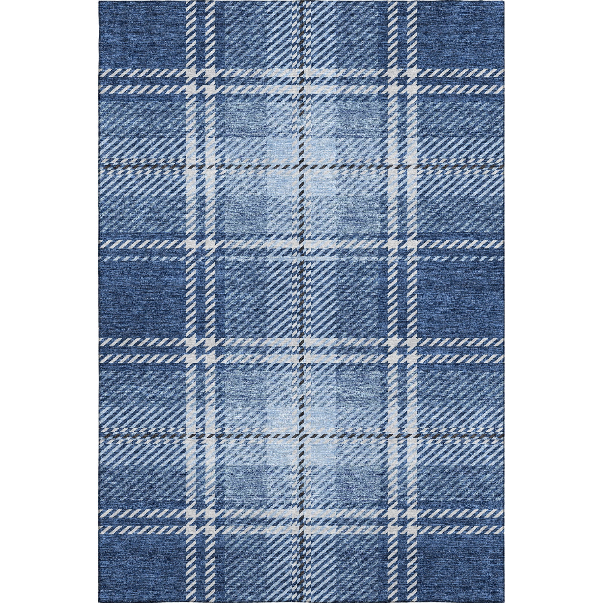 Chiang Mai Machine Washable Transitional Navy Blue Rug 2'6" x 3'10" #shape_Rectangle