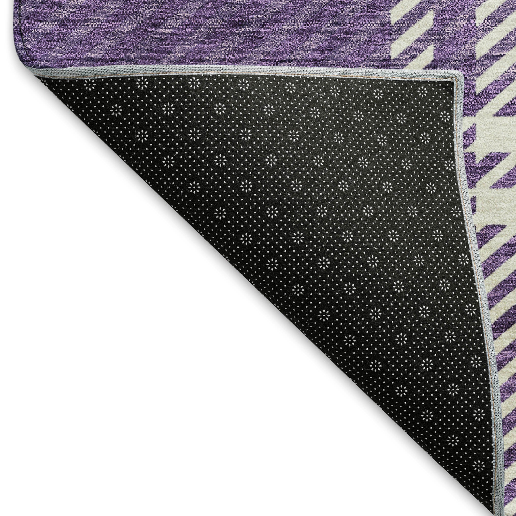 Chiang Mai Machine Washable Transitional Purple Rug 1'8" x 2'6" #shape_Rectangle