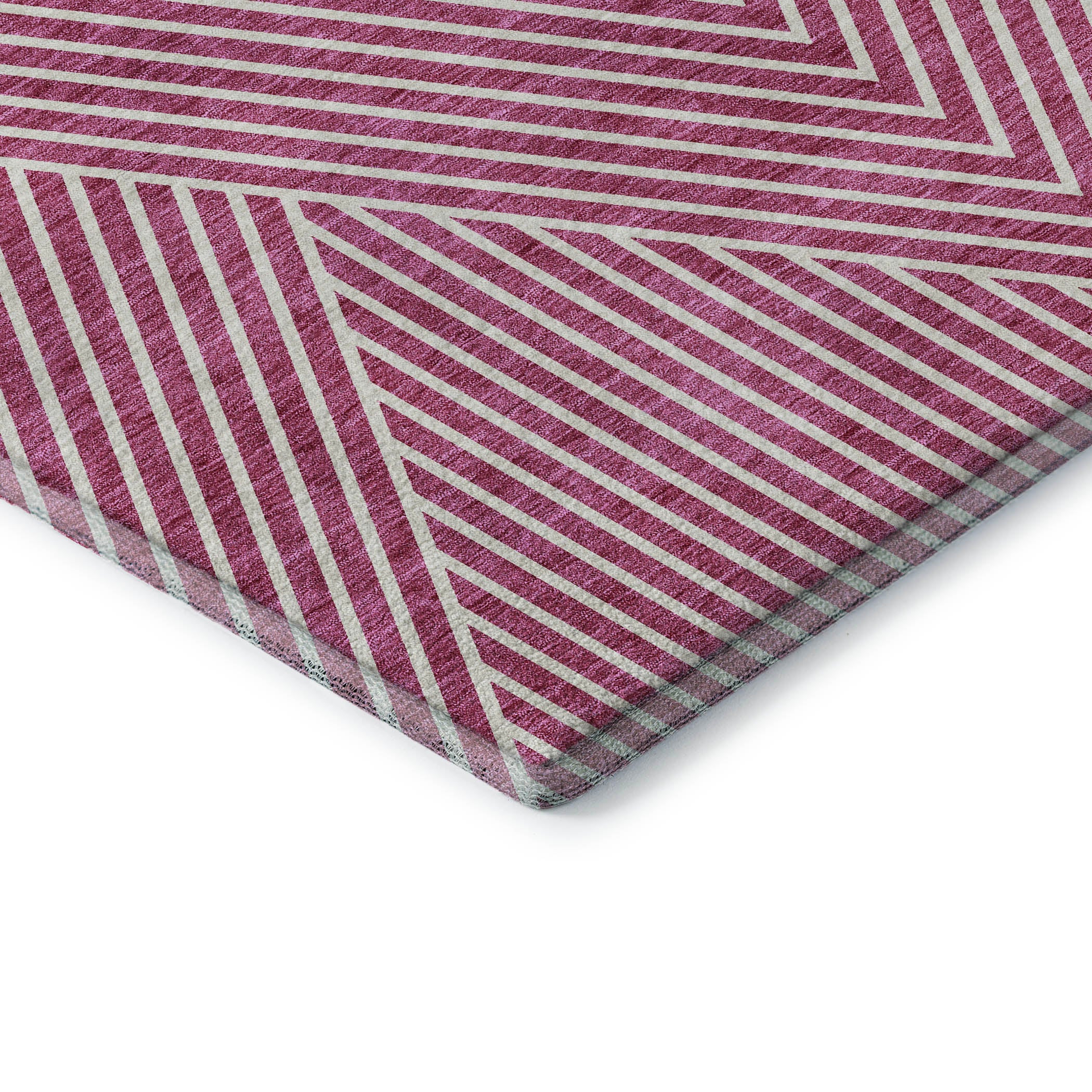 Bern Machine Washable Transitional Blush Pink Rug 1'8" x 2'6" #shape_Rectangle