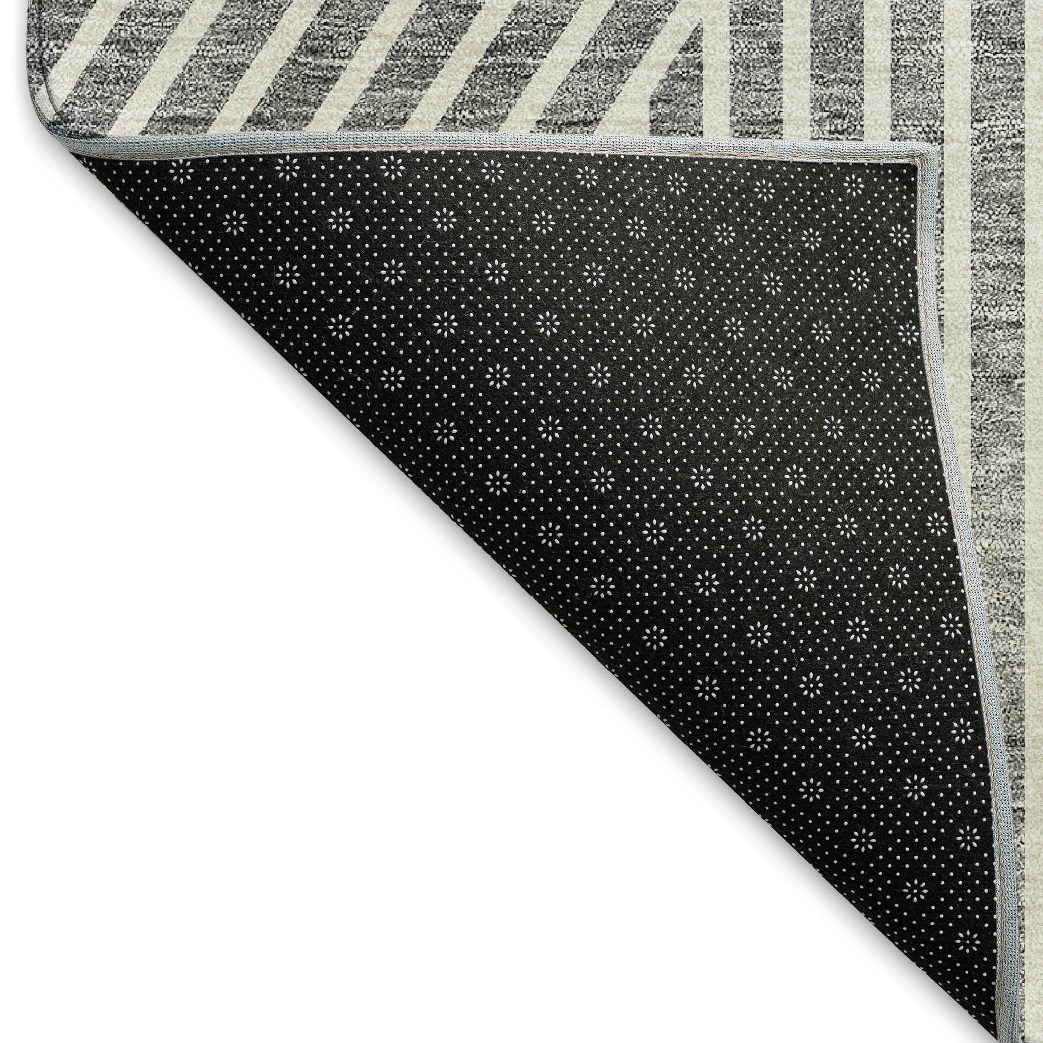 Bern Machine Washable Transitional Gray Rug 1'8" x 2'6" #shape_Rectangle