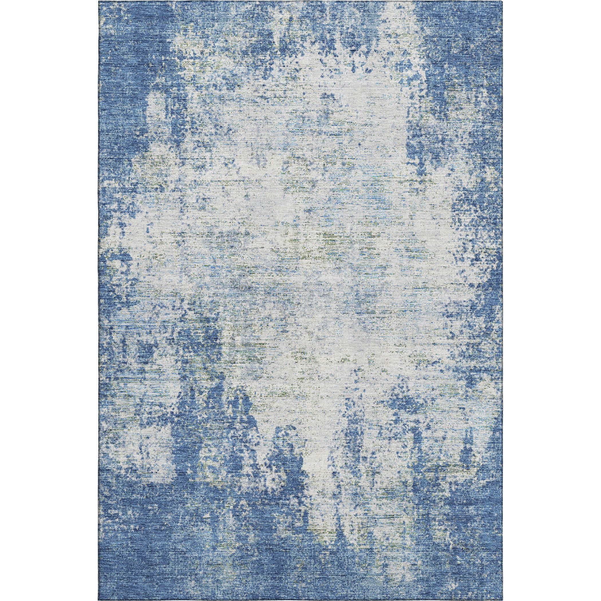 Bogota Machine Washable Transitional Denim Blue Rug 2'6" x 3'10" #shape_Rectangle