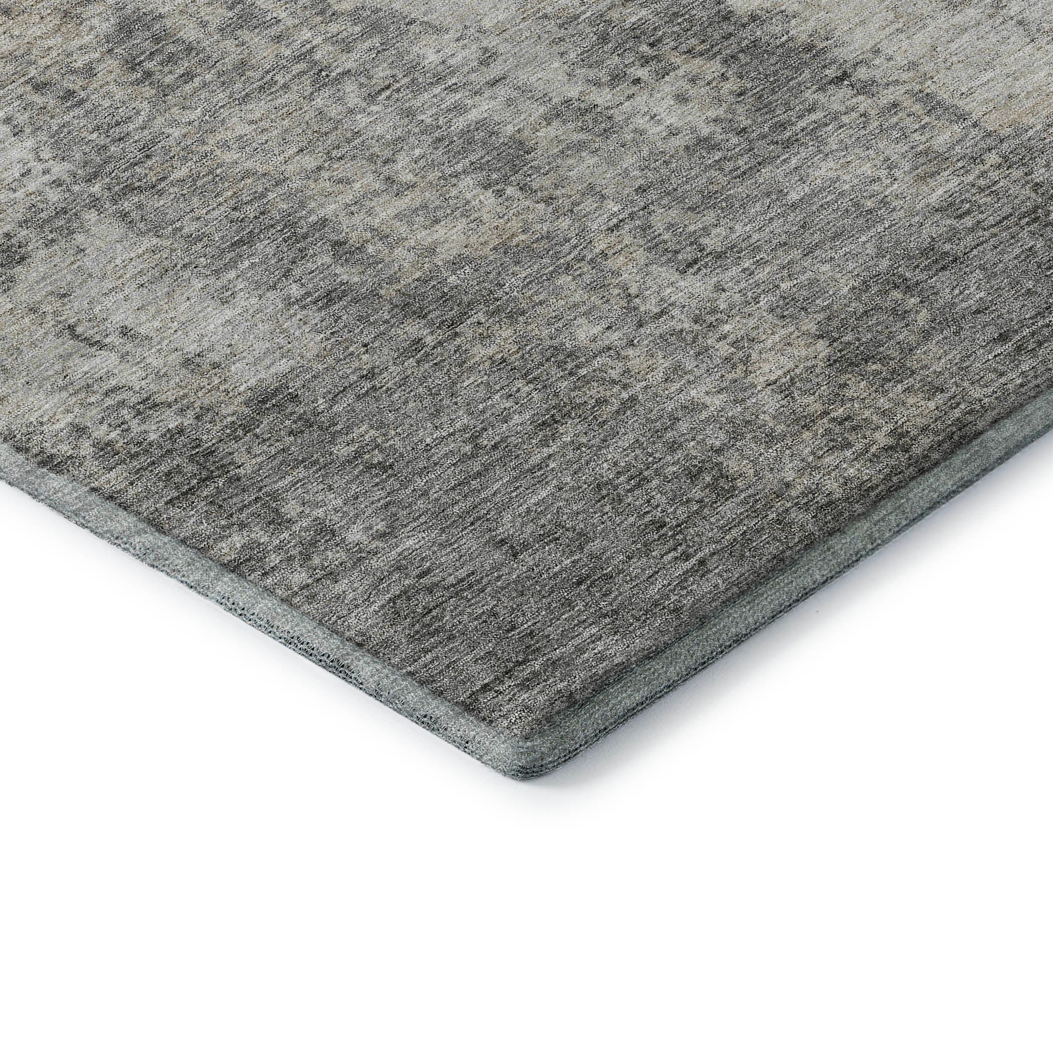 Bogota Machine Washable Transitional Gray Rug 1'8" x 2'6" #shape_Rectangle