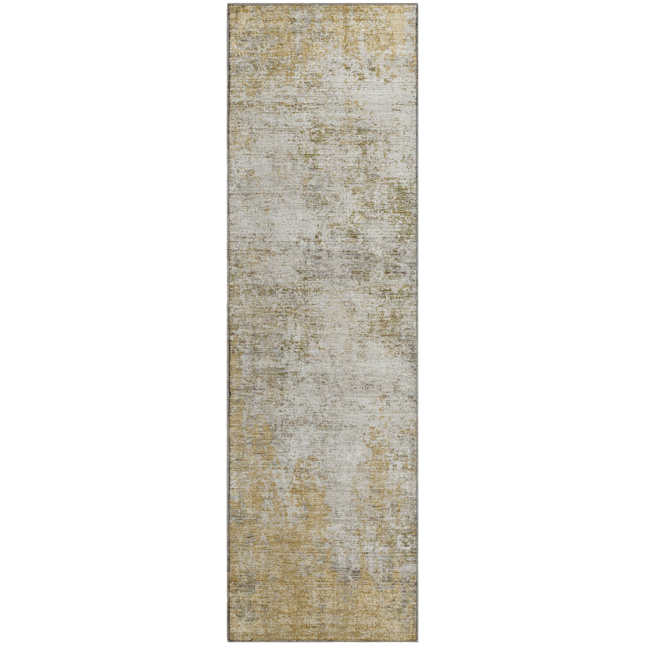Bogota Machine Washable Transitional Wheat Gold Rug 2'3" x 7'6" #shape_Runner