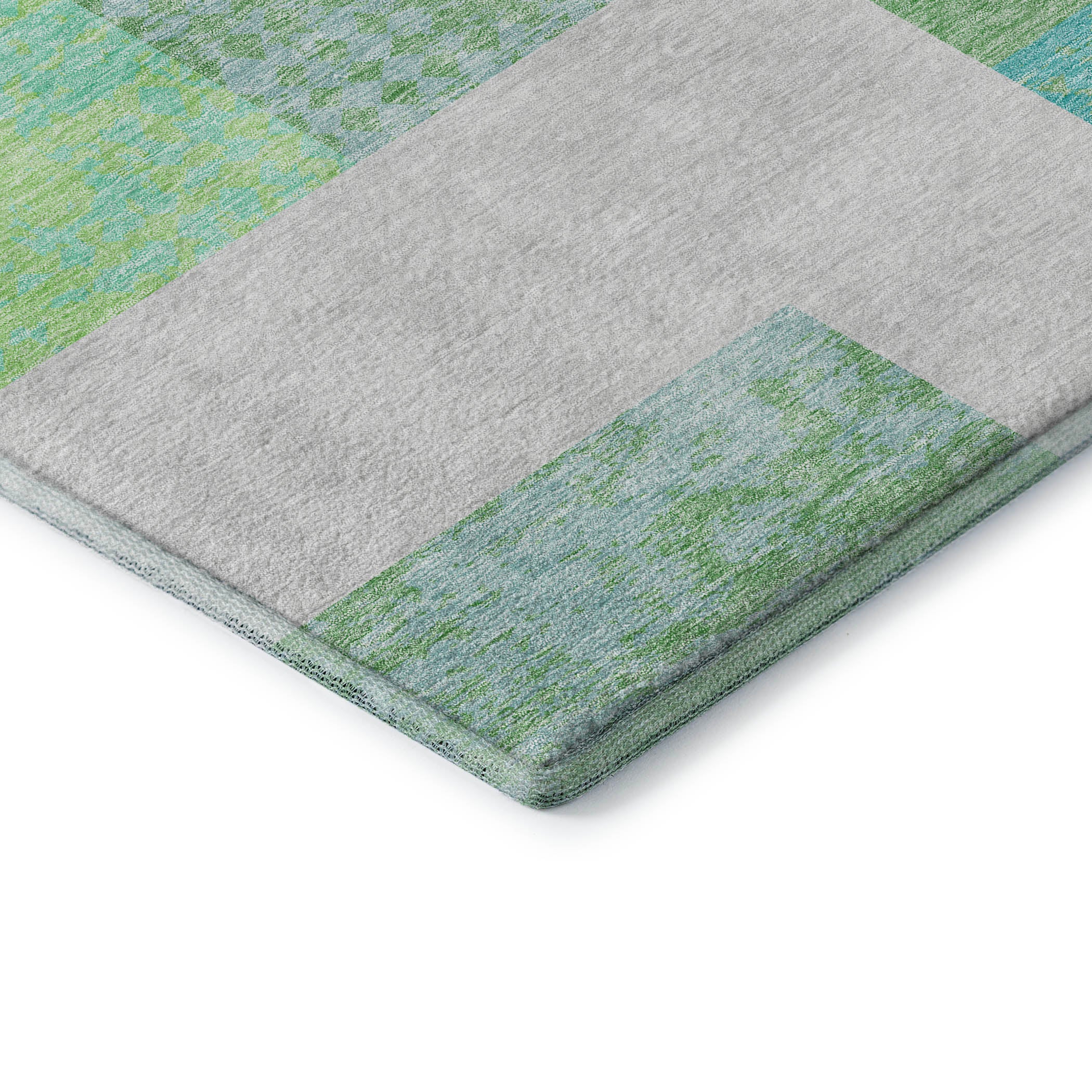 Nairobi Machine Washable Transitional Aloe Green Rug 1'8" x 2'6" #shape_Rectangle