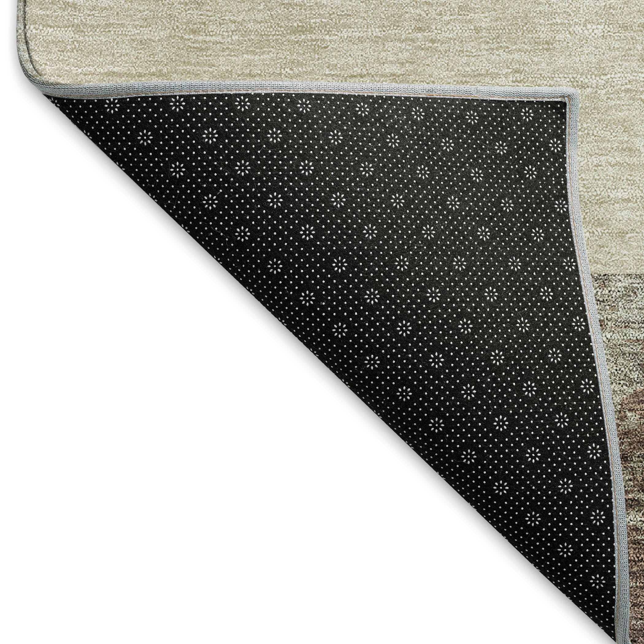 Nairobi Machine Washable Transitional Brown Rug 1'8" x 2'6" #shape_Rectangle
