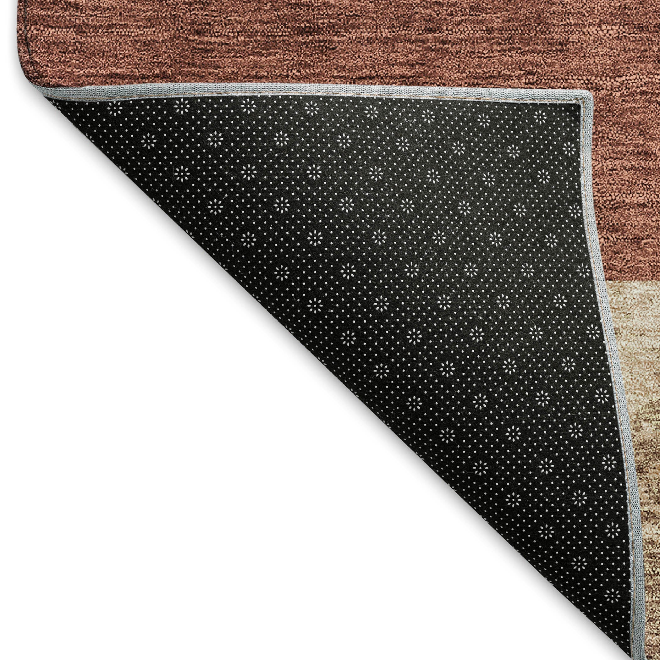 Nairobi Machine Washable Transitional Mocha Brown Rug 1'8" x 2'6" #shape_Rectangle