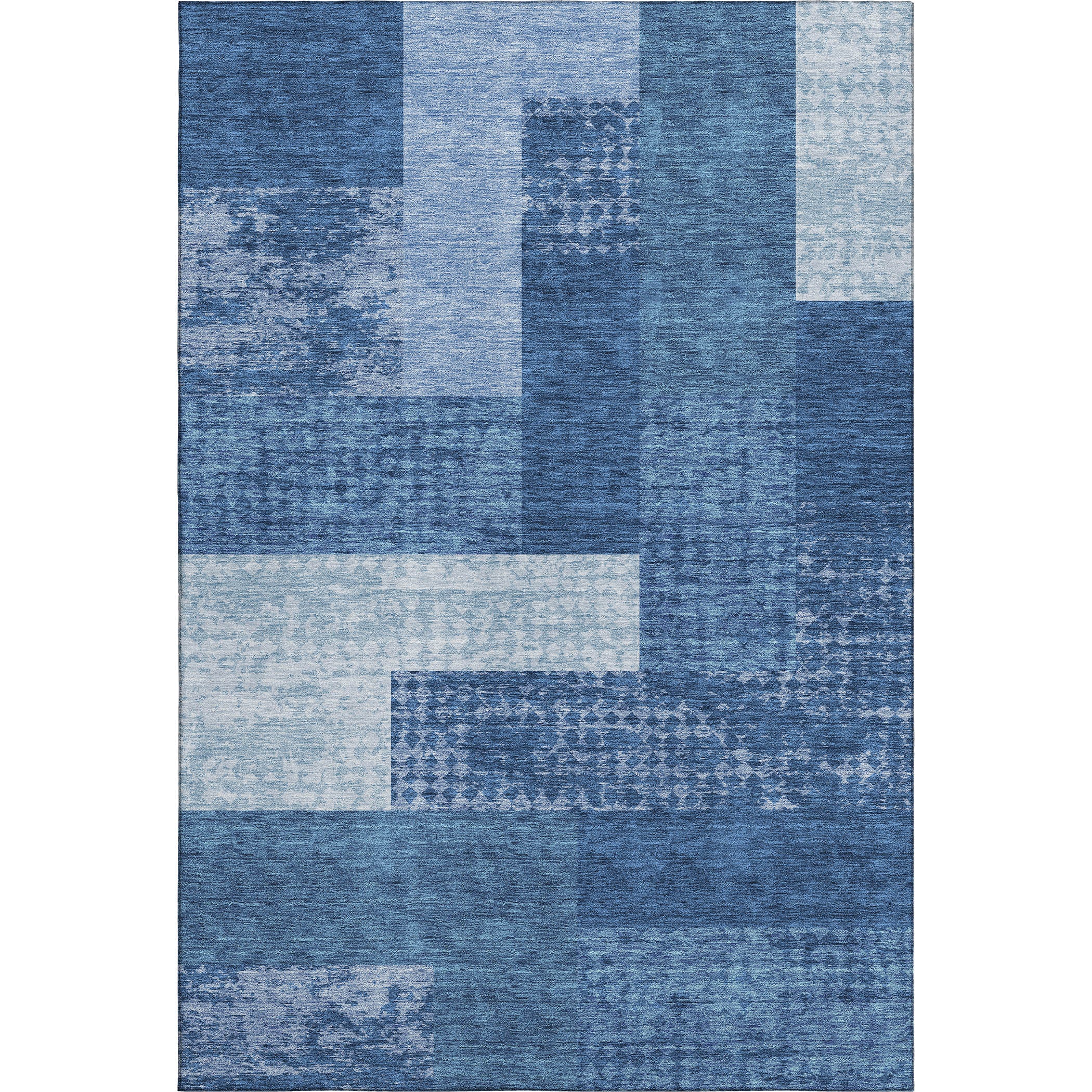 Nairobi Machine Washable Transitional Navy Blue Rug 2'6" x 3'10" #shape_Rectangle