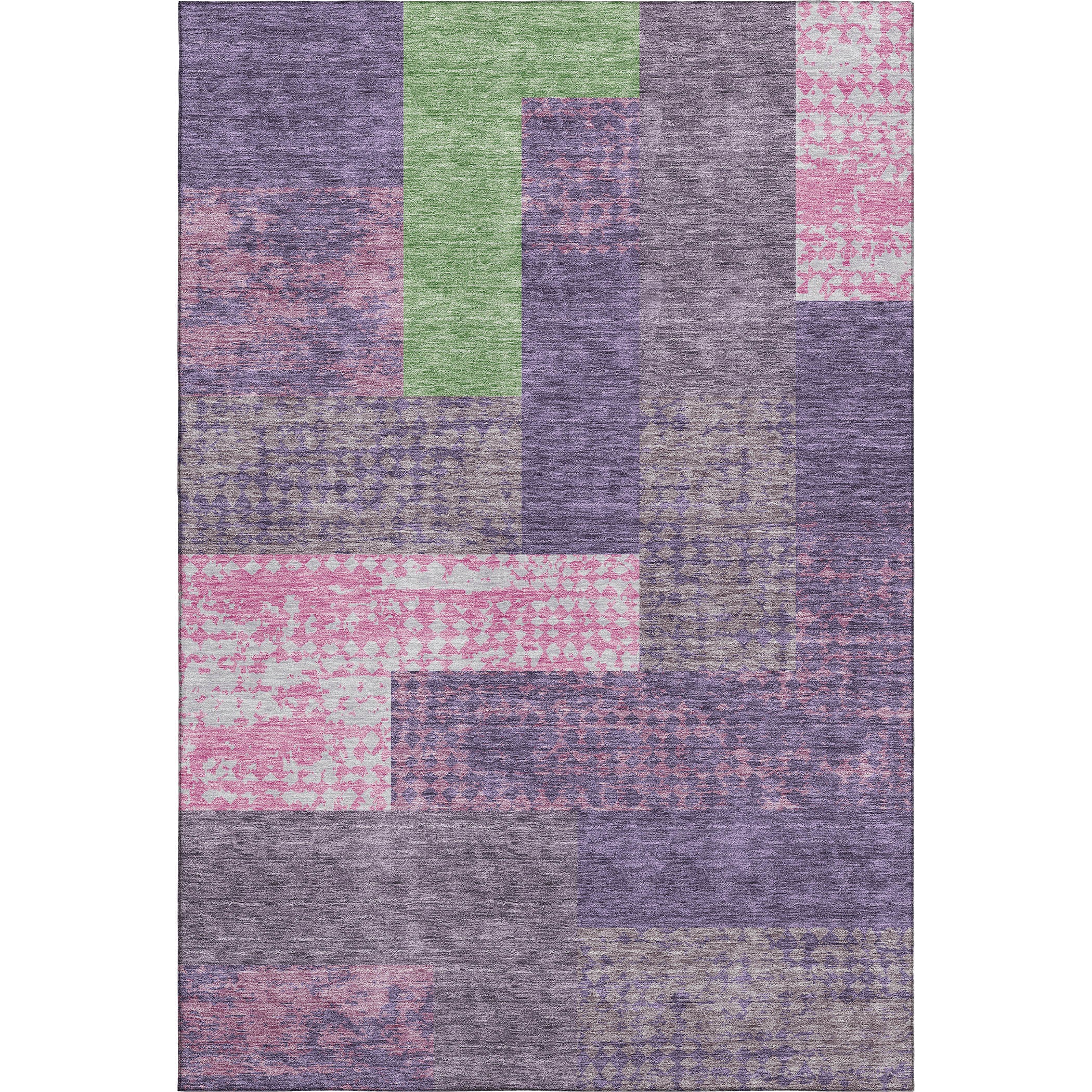 Nairobi Machine Washable Transitional Purple Rug 2'6" x 3'10" #shape_Rectangle