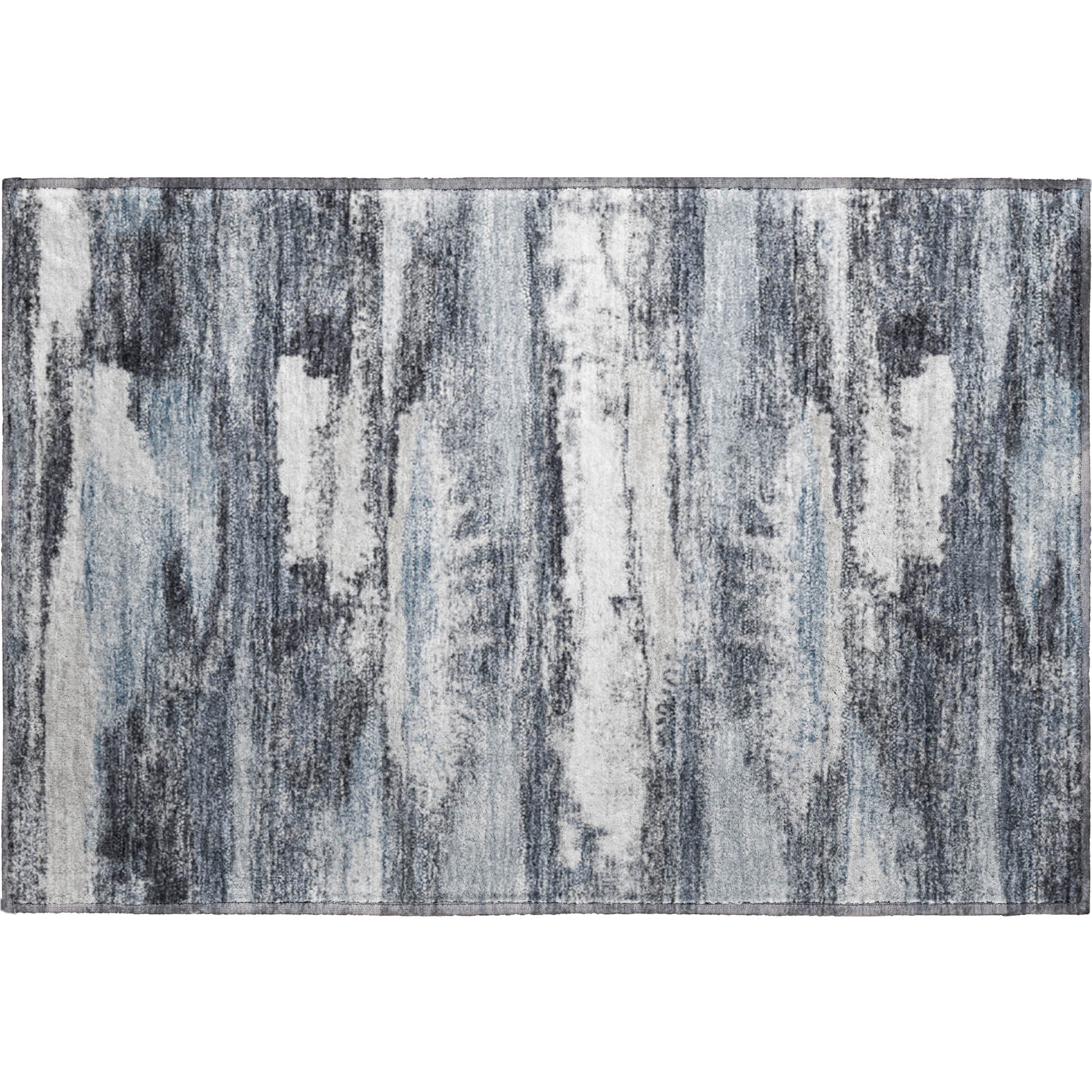Baku Machine Washable Transitional Gray Rug 1'8" x 2'6" #shape_Rectangle