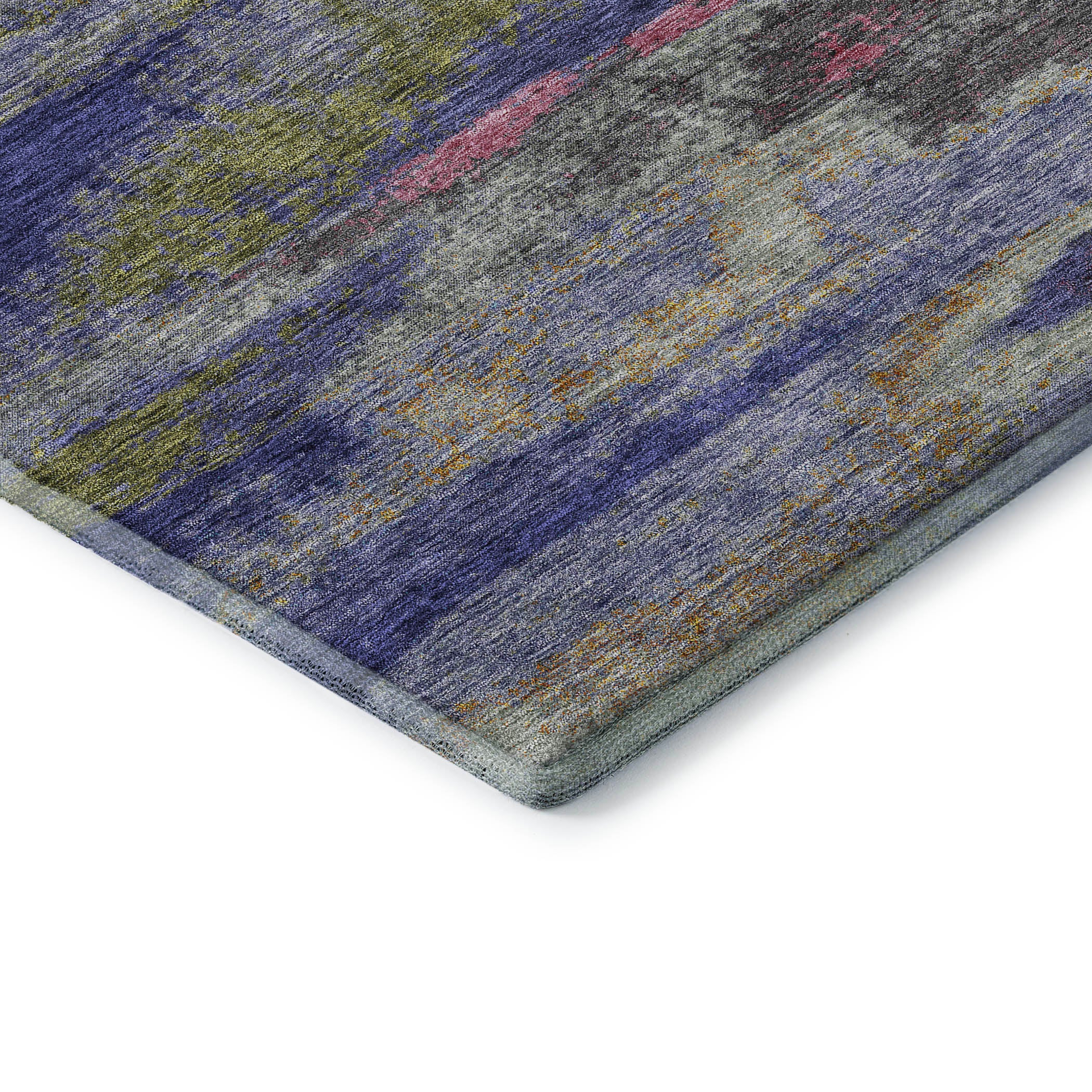 Baku Machine Washable Transitional Lavender Purple Rug 1'8" x 2'6" #shape_Rectangle