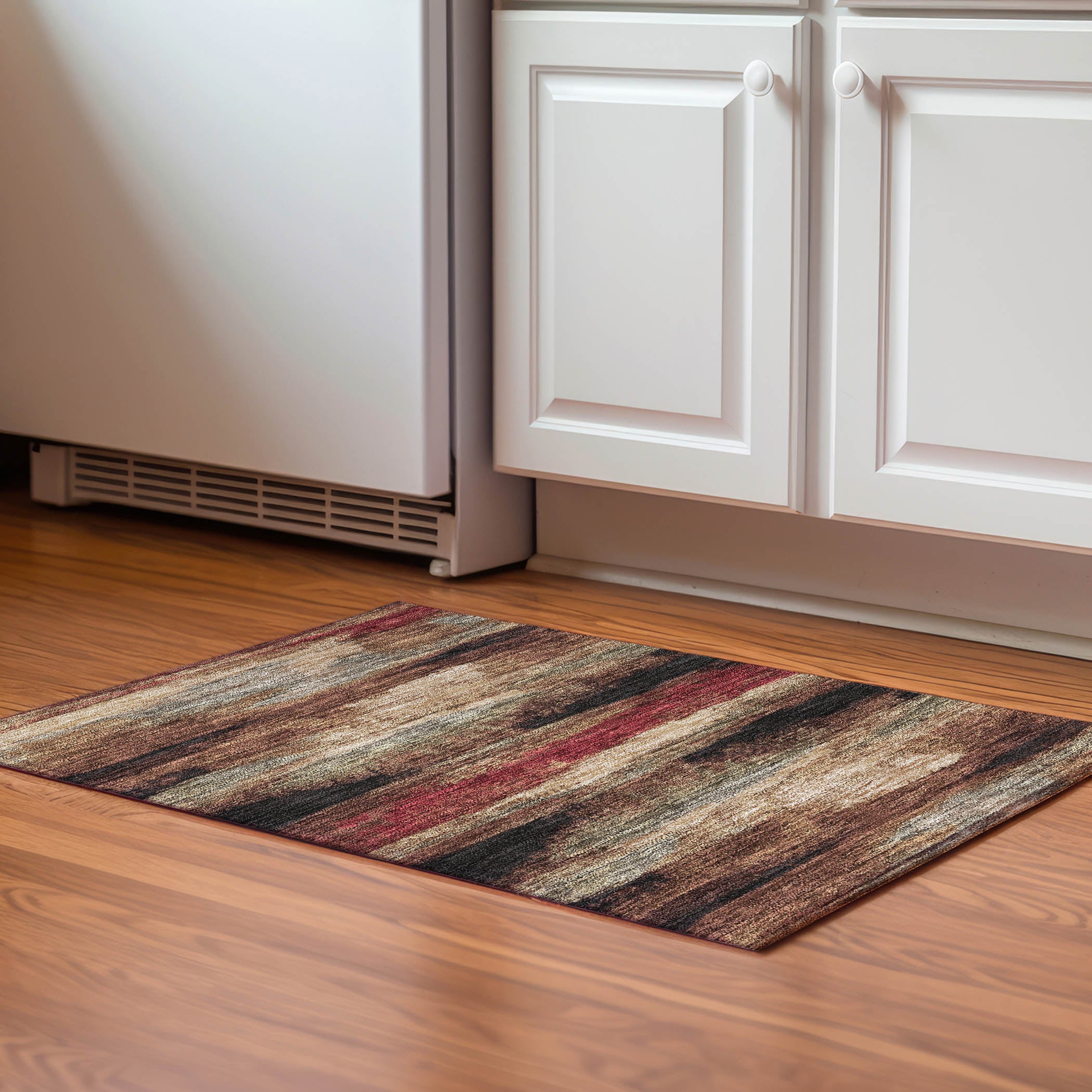 Baku Machine Washable Transitional Mocha Brown Rug 1'8" x 2'6" #shape_Rectangle