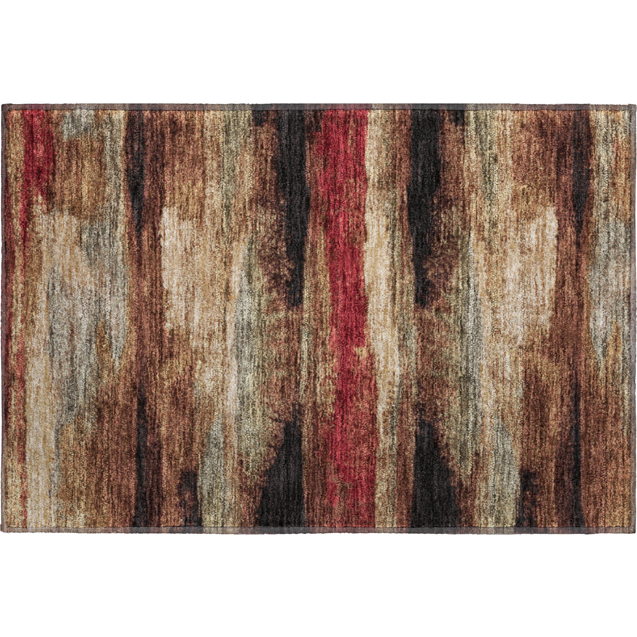 Baku Machine Washable Transitional Mocha Brown Rug 1'8" x 2'6" #shape_Rectangle