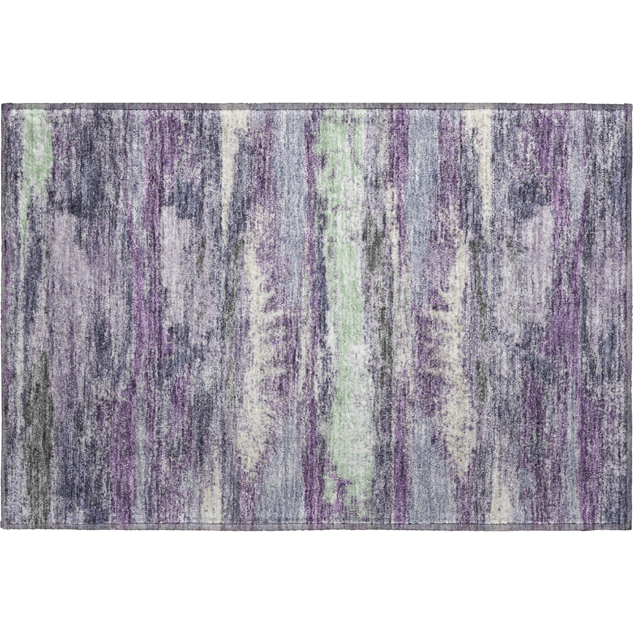 Baku Machine Washable Transitional Purple Rug 1'8" x 2'6" #shape_Rectangle