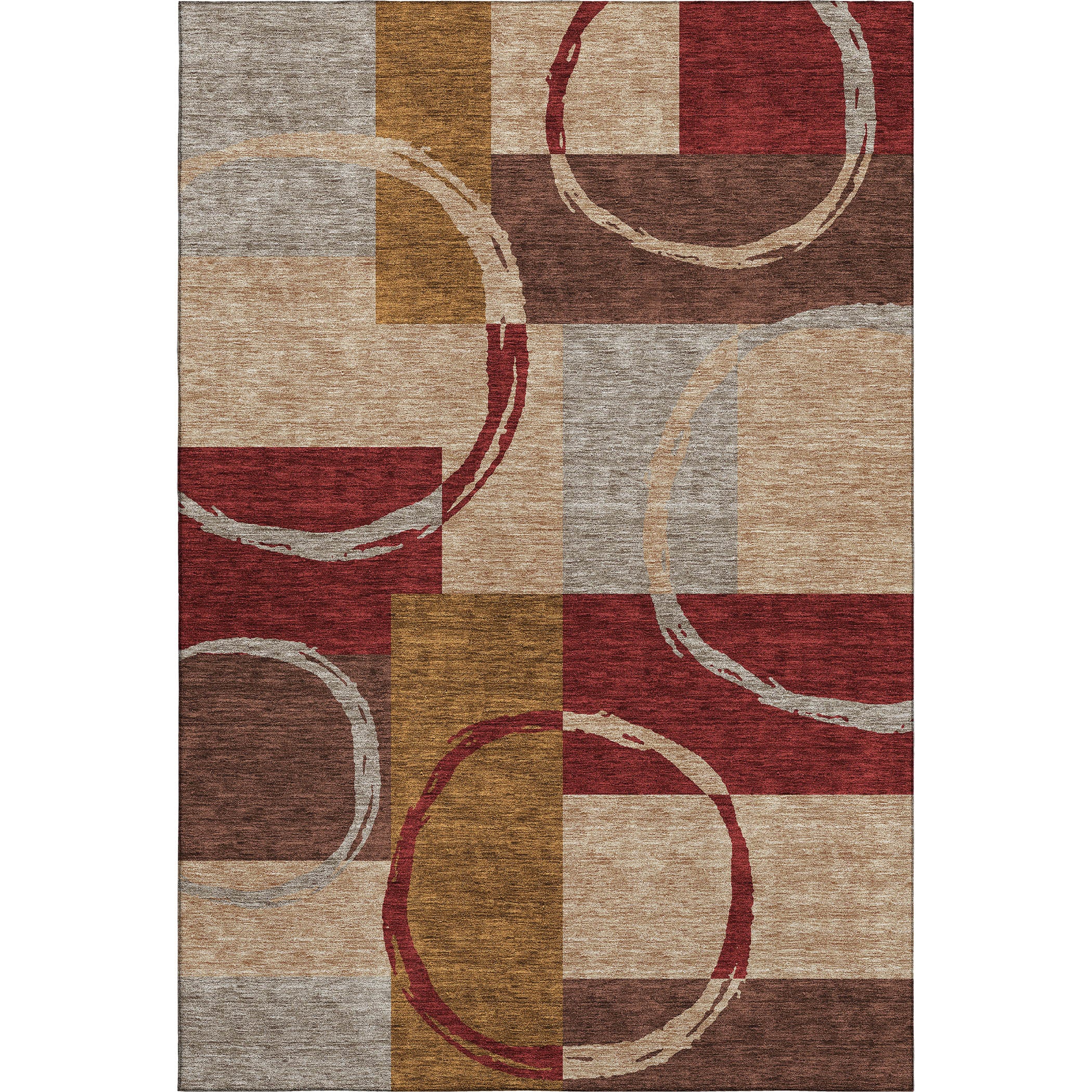 Istanbul Machine Washable Transitional Wheat Gold Rug 2'6" x 3'10" #shape_Rectangle