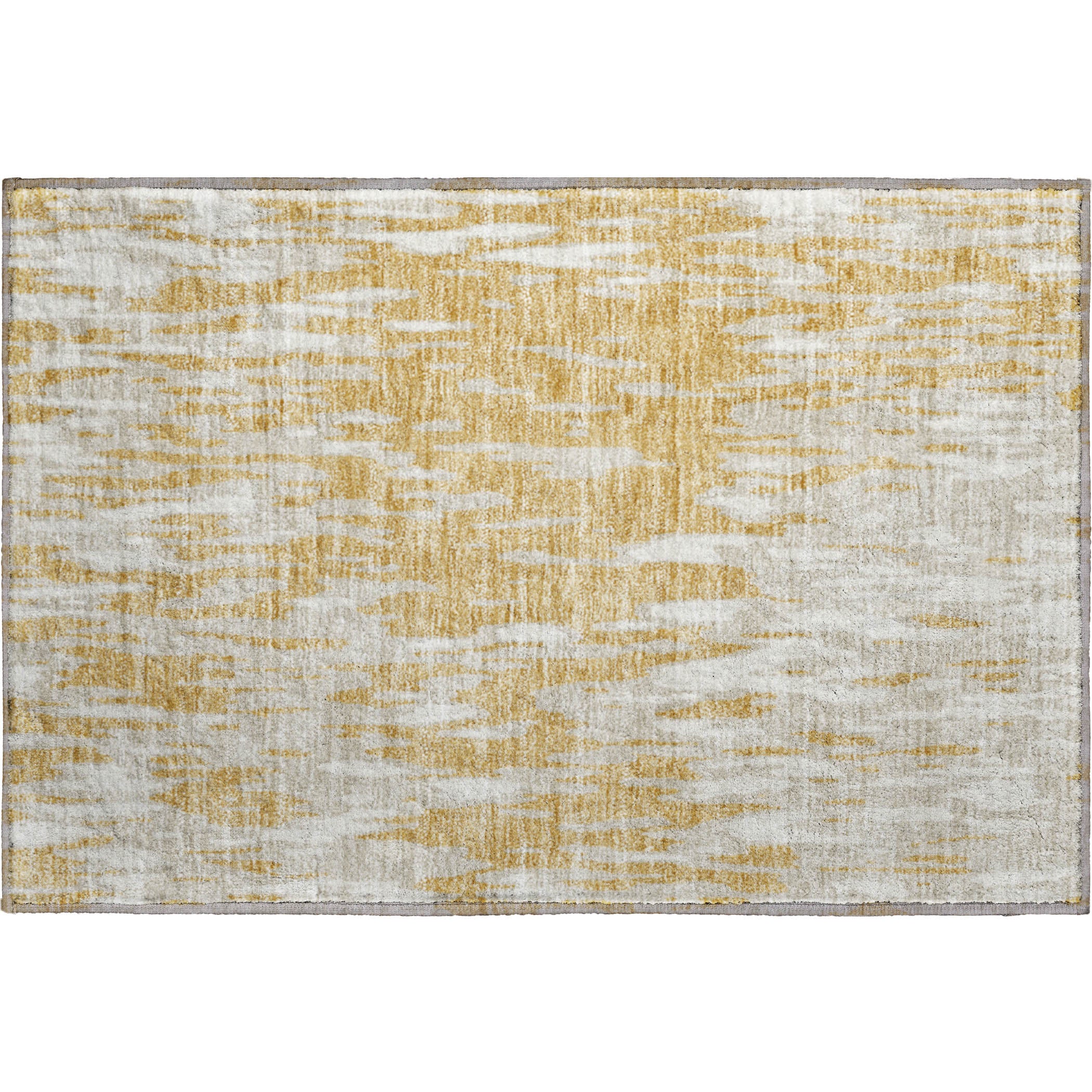 Porto Machine Washable Transitional Gold Rug 1'8" x 2'6" #shape_Rectangle