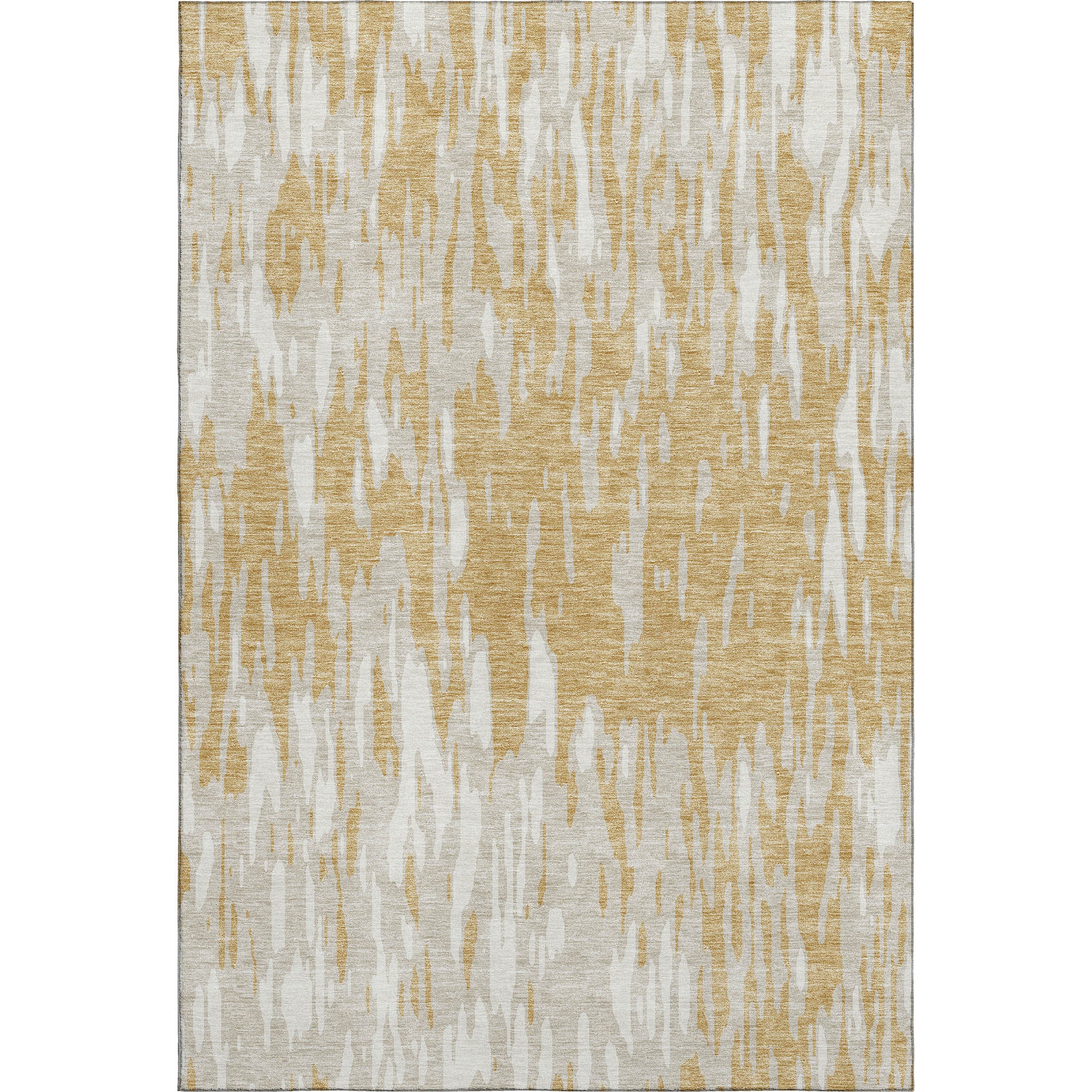 Porto Machine Washable Transitional Gold Rug 2'6" x 3'10" #shape_Rectangle