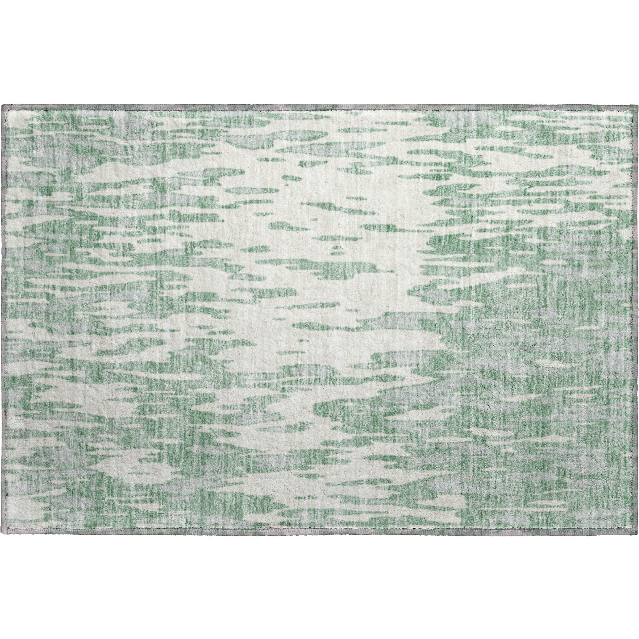 Porto Machine Washable Transitional Sage Green Rug 1'8" x 2'6" #shape_Rectangle