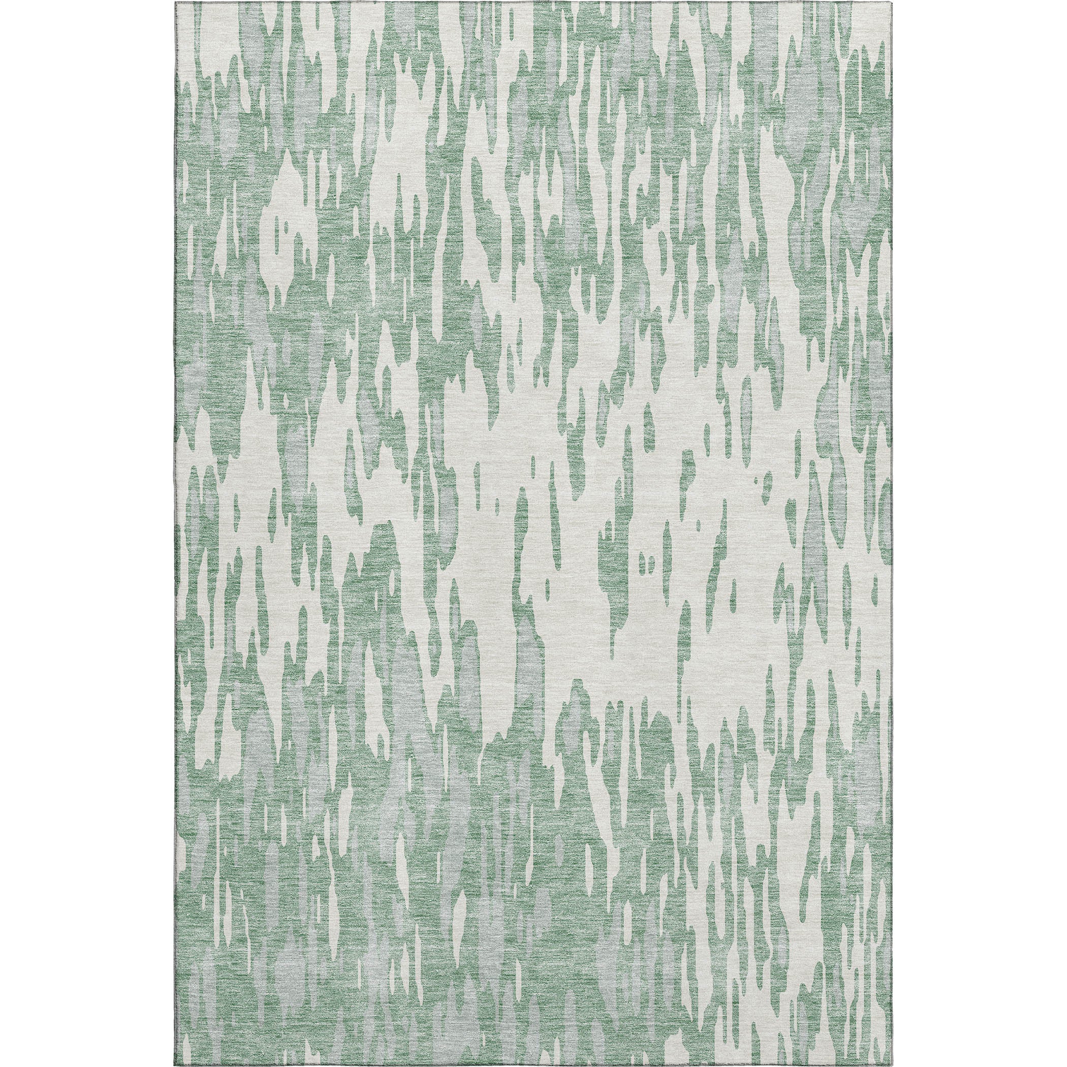 Porto Machine Washable Transitional Sage Green Rug 2'6" x 3'10" #shape_Rectangle