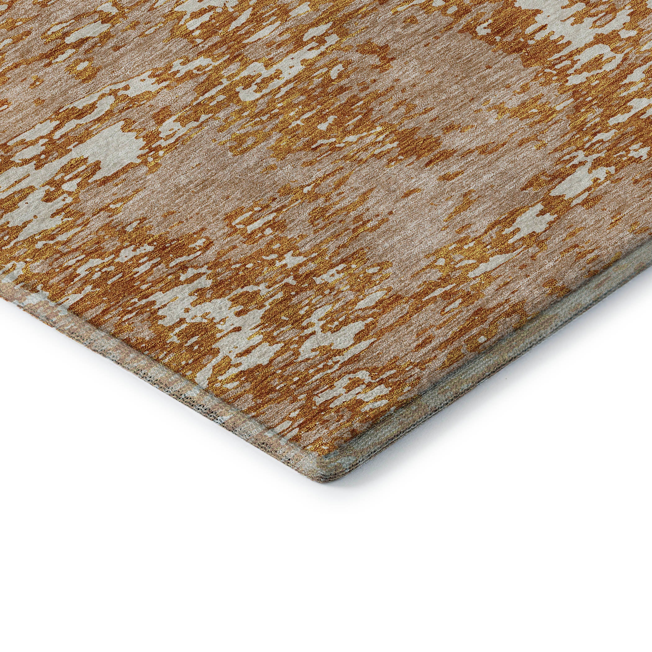 Ghent Machine Washable Transitional Copper Orange Rug 1'8" x 2'6" #shape_Rectangle